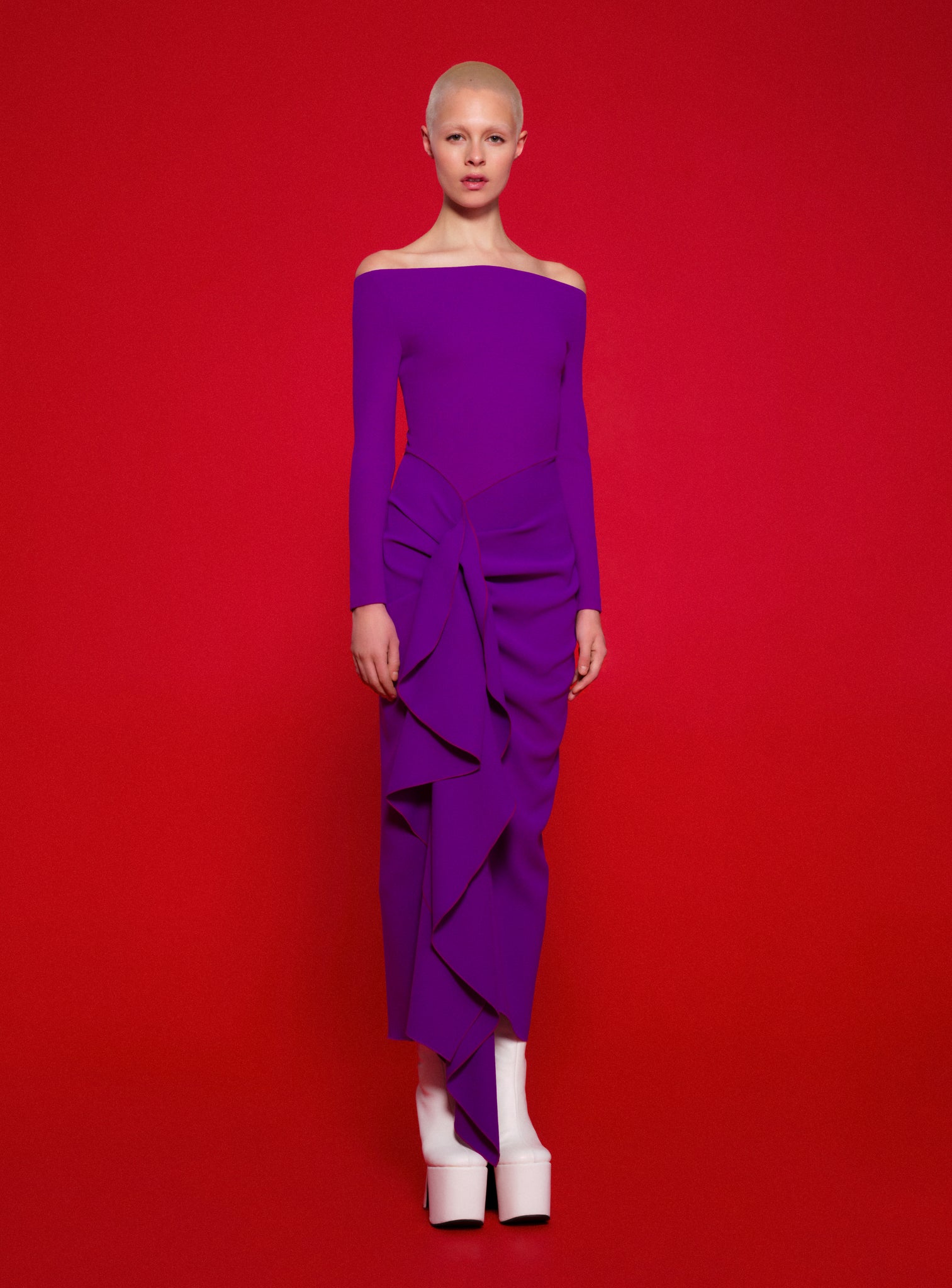 The Lotus Midaxi Dress in Purple The Lotus Midaxi Dress in Purple