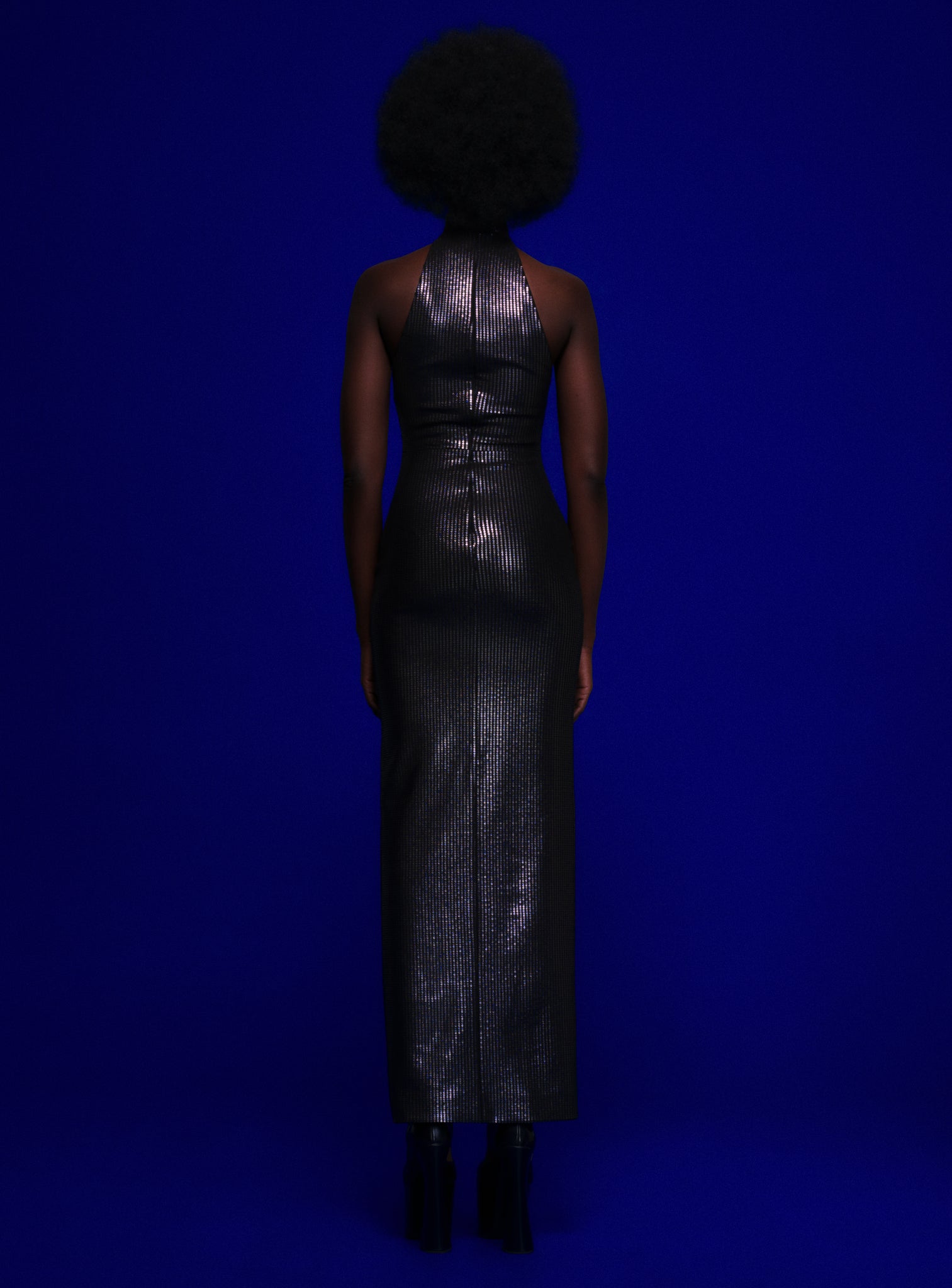 The Santina Maxi Dress in Black