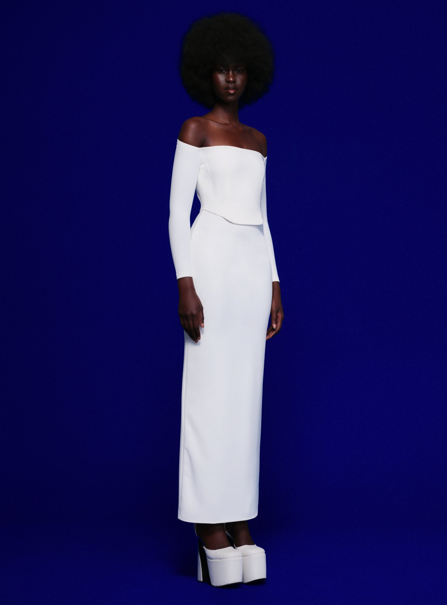 The Kae Maxi Dress in Cream – Solace London