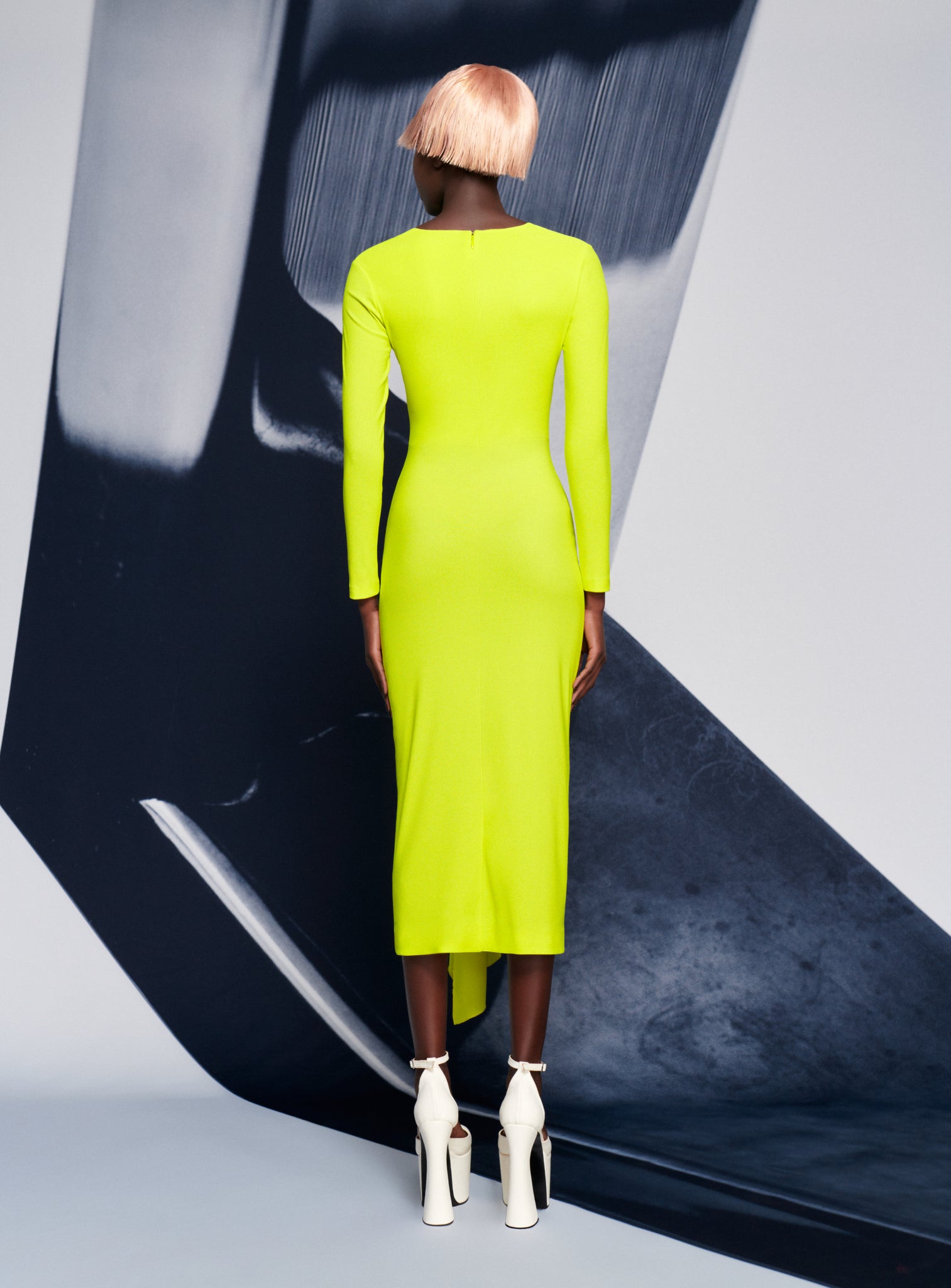 The Lorena Midi Dress in Citrus