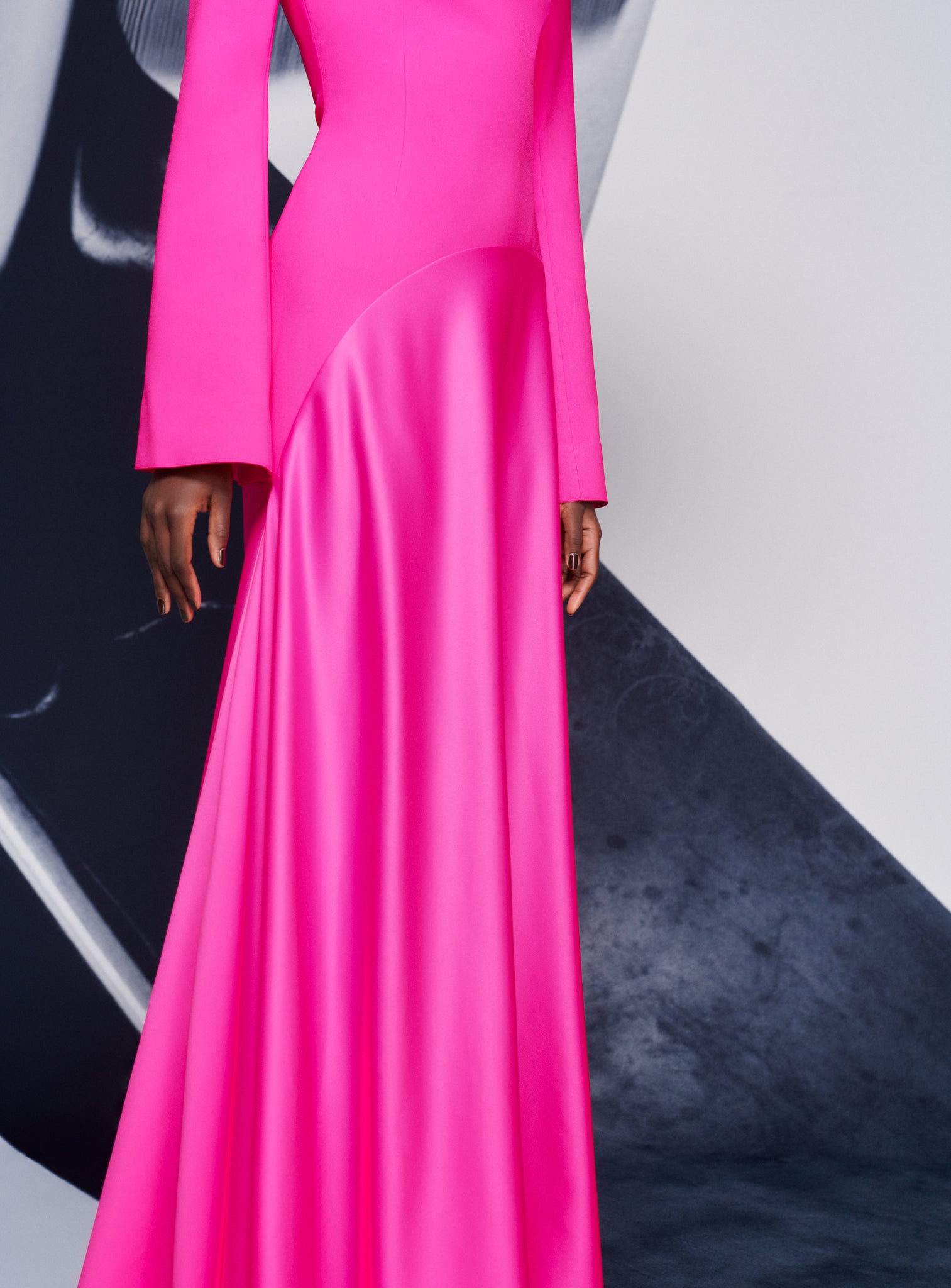 The Storm Maxi Dress in Hot Pink