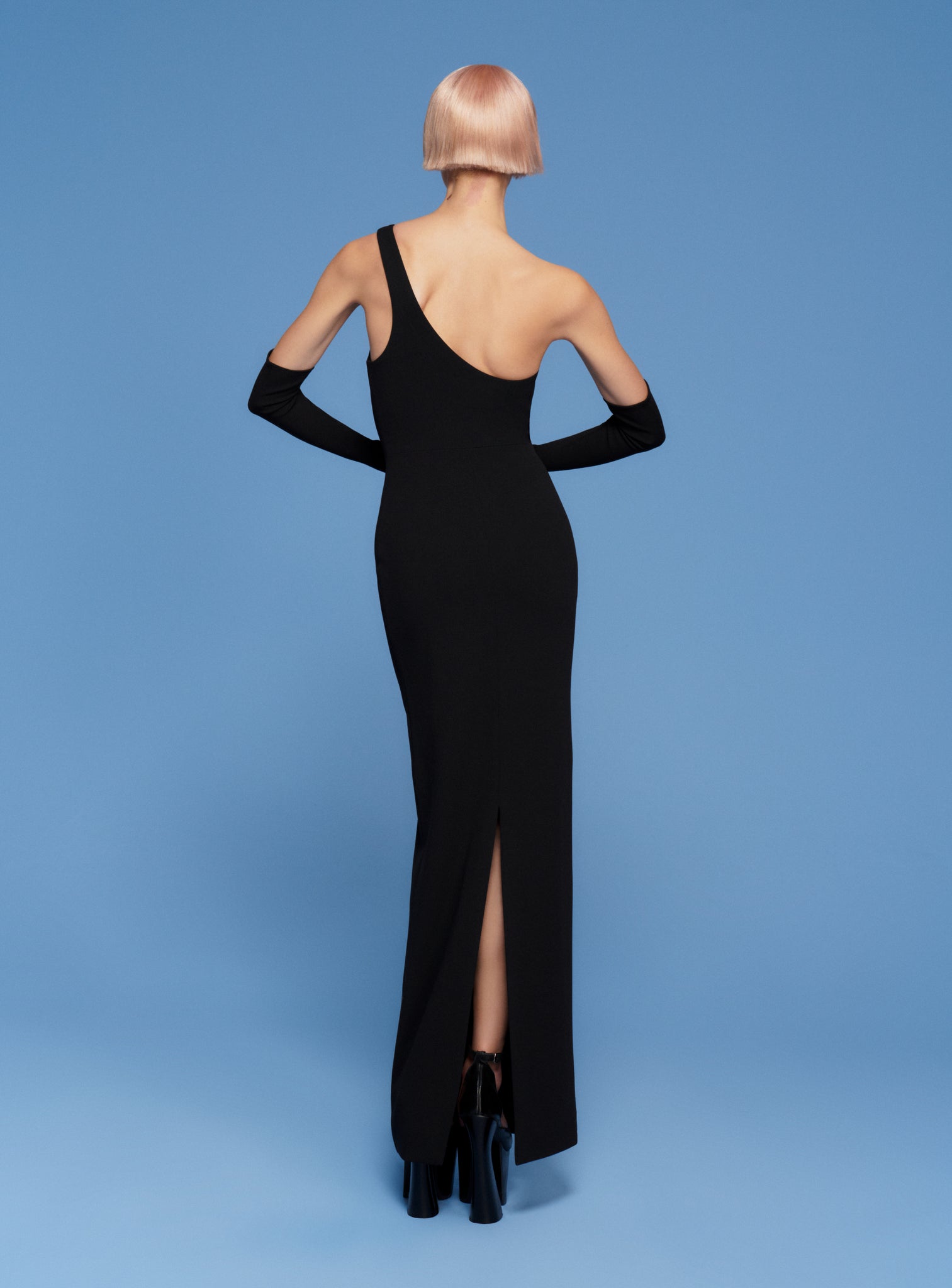 loretta maxi dress LORETTA Stretch Poplin Maxi Dress Tic Toc