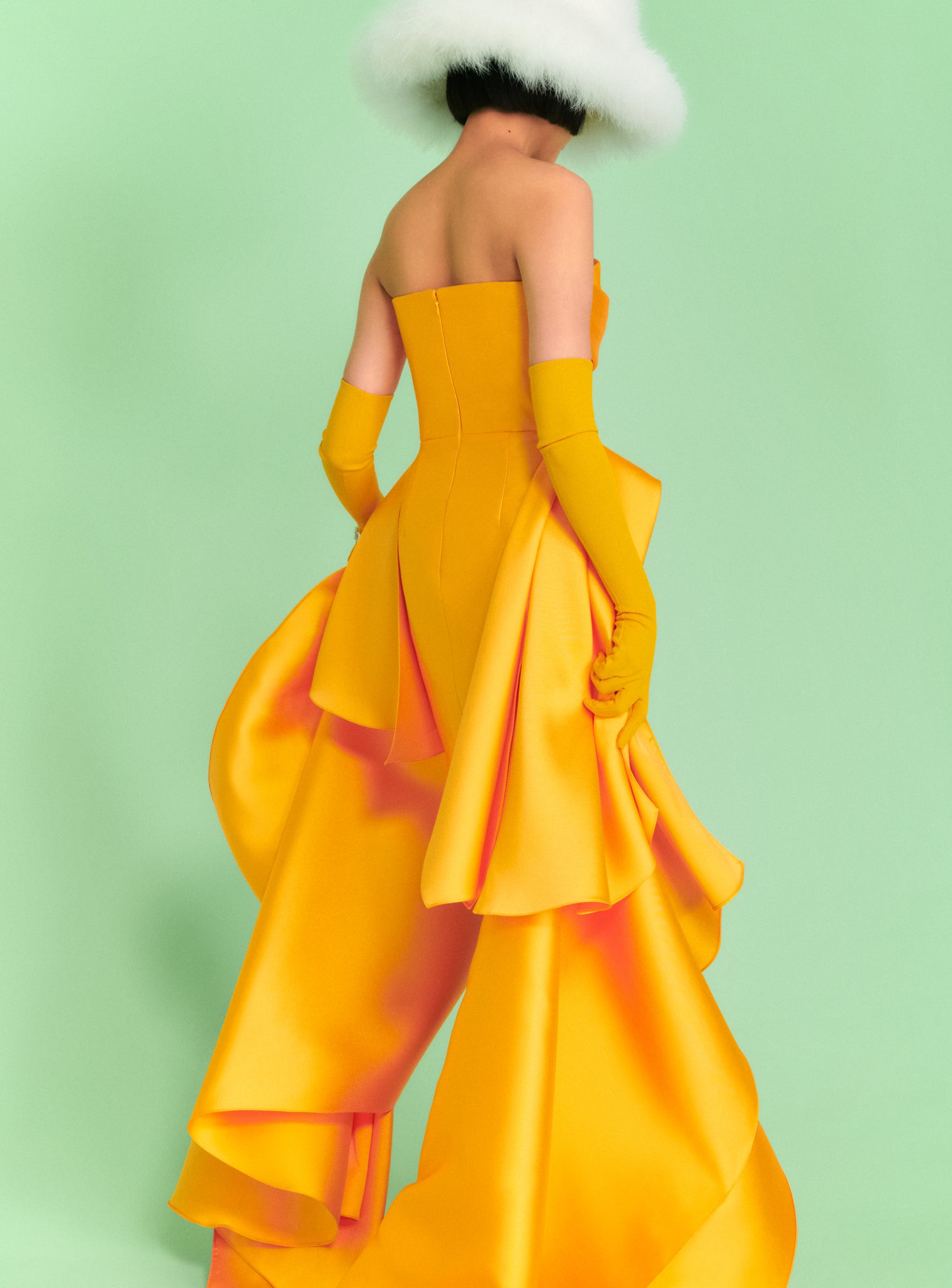 The Sydney Mini Dress in Mustard