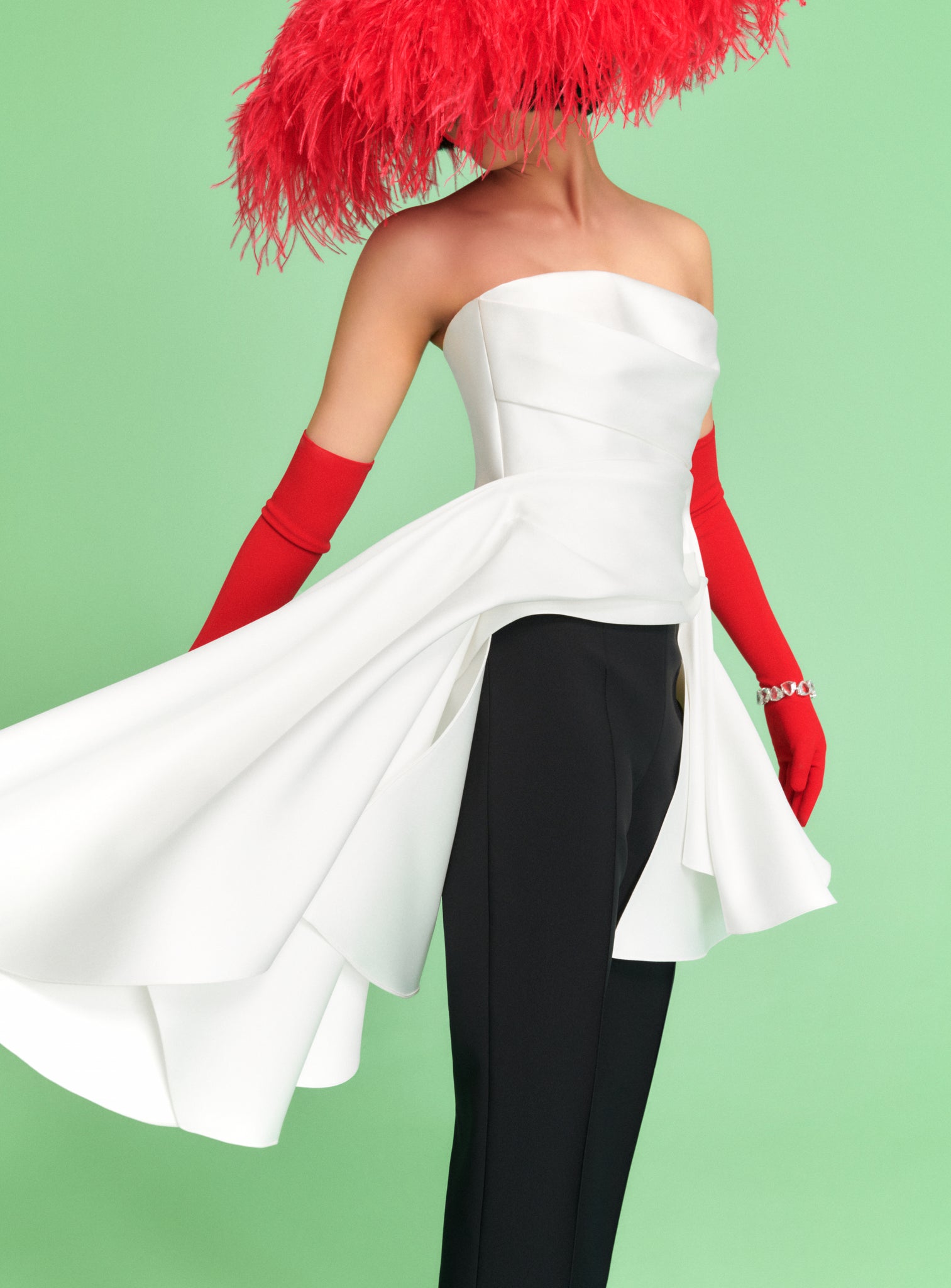 The Terrin Jumpsuit in Cream & Black