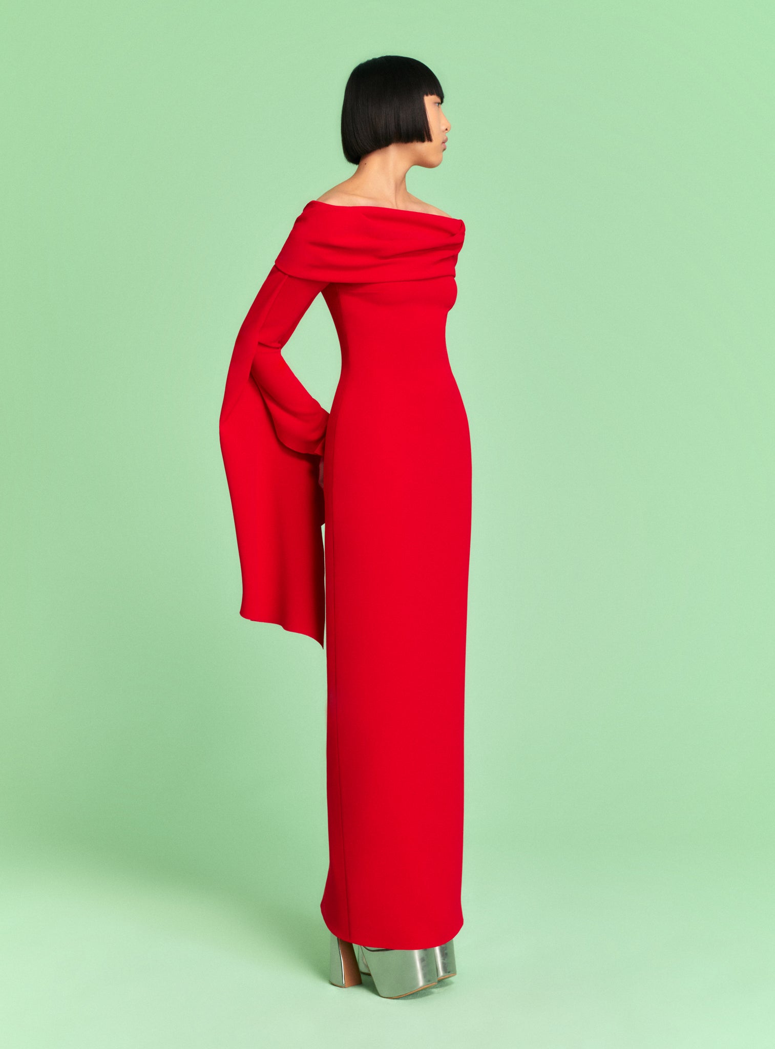 The Arden Maxi Dress in Red