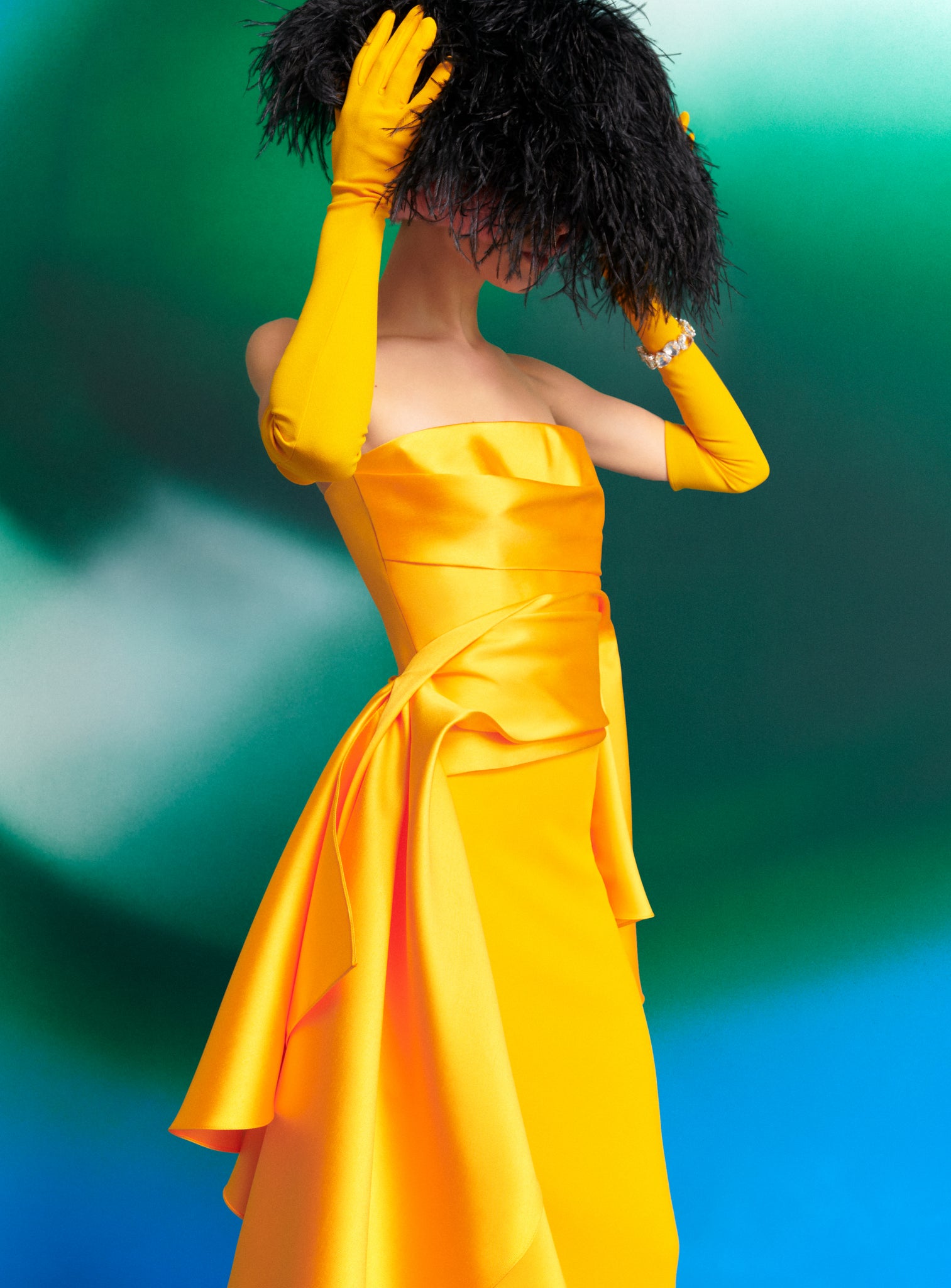 The Darra Maxi Dress in Mustard
