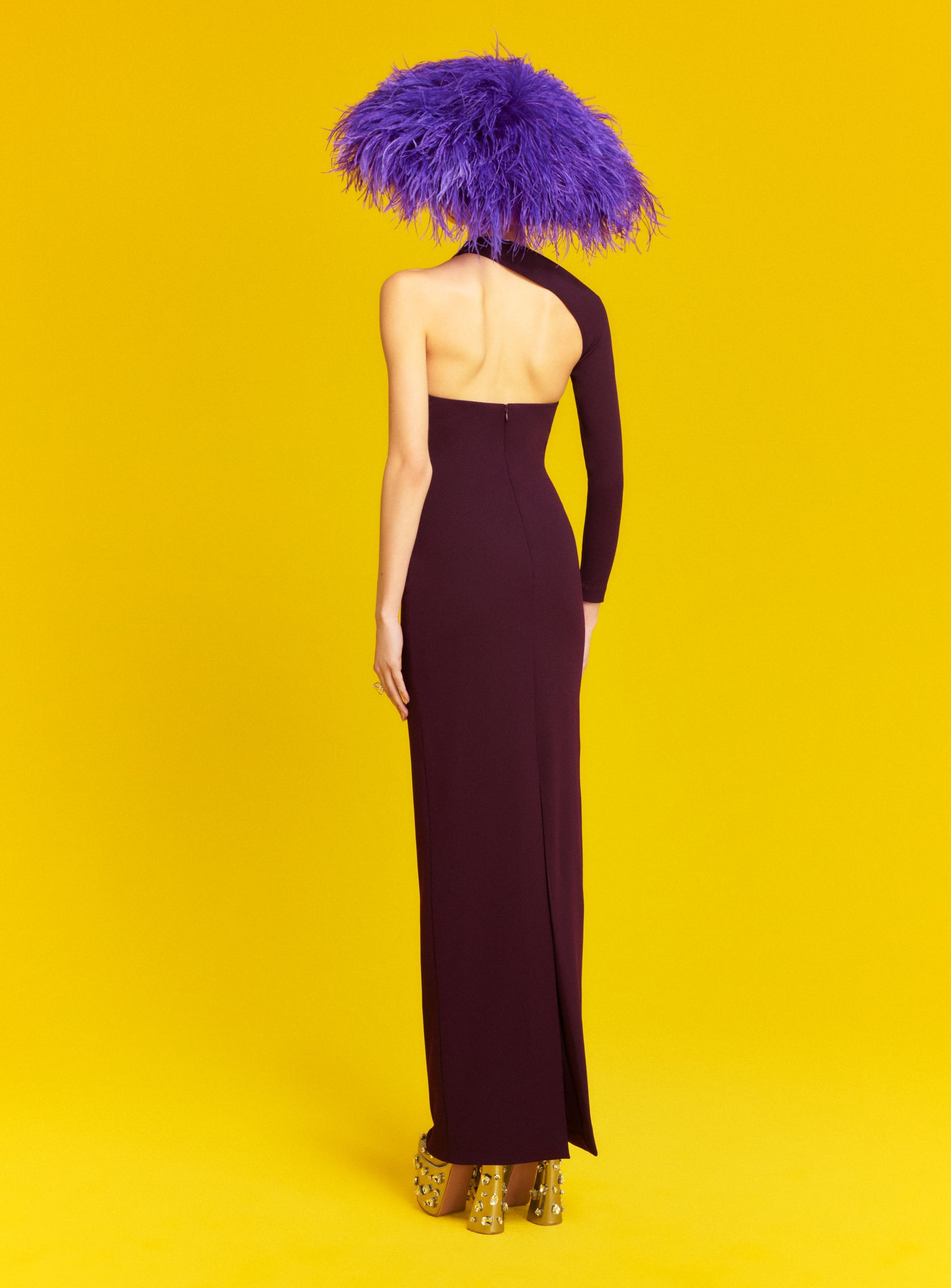 The Saren Maxi Dress in Plum