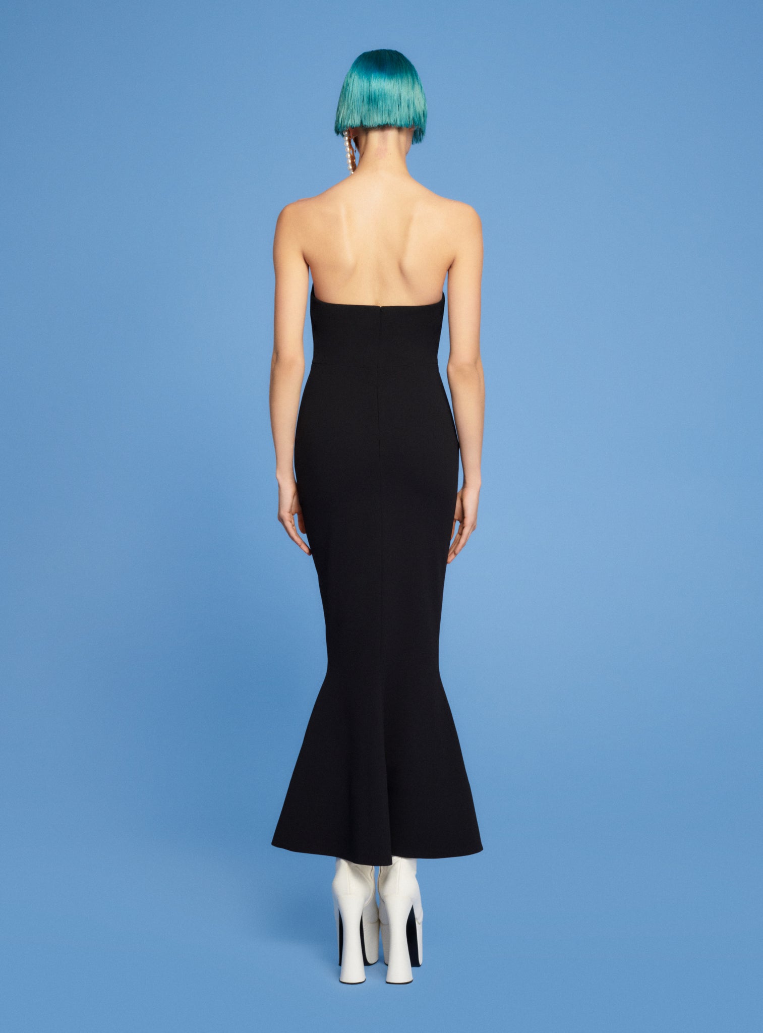 The Amara Midi Dress in Black