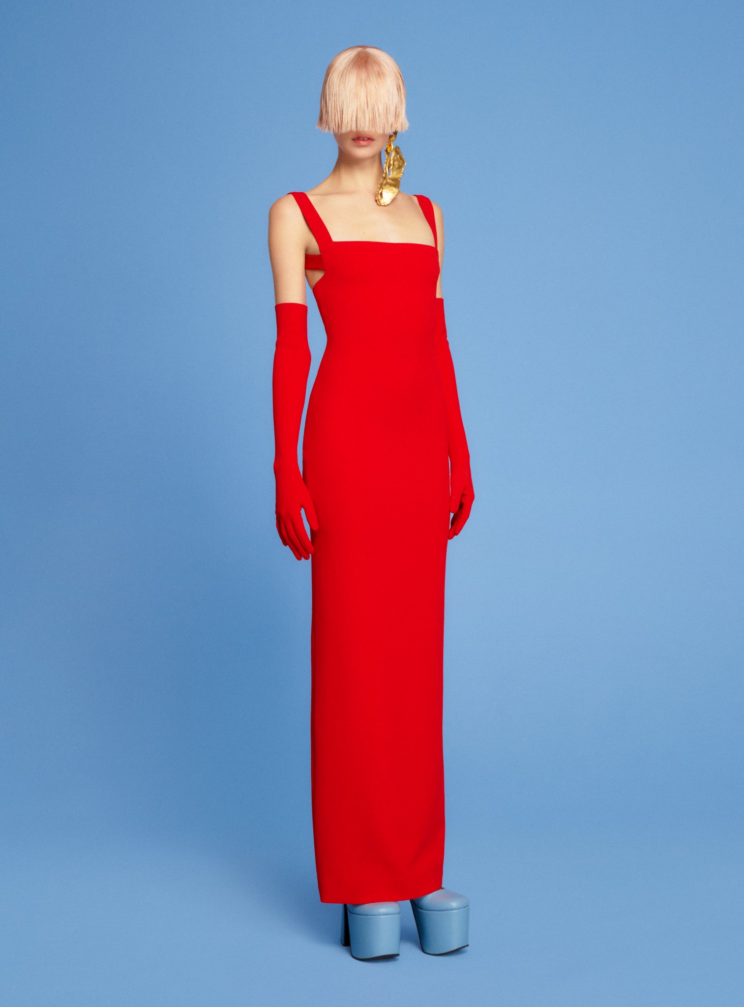 The Joni Maxi Dress in Red