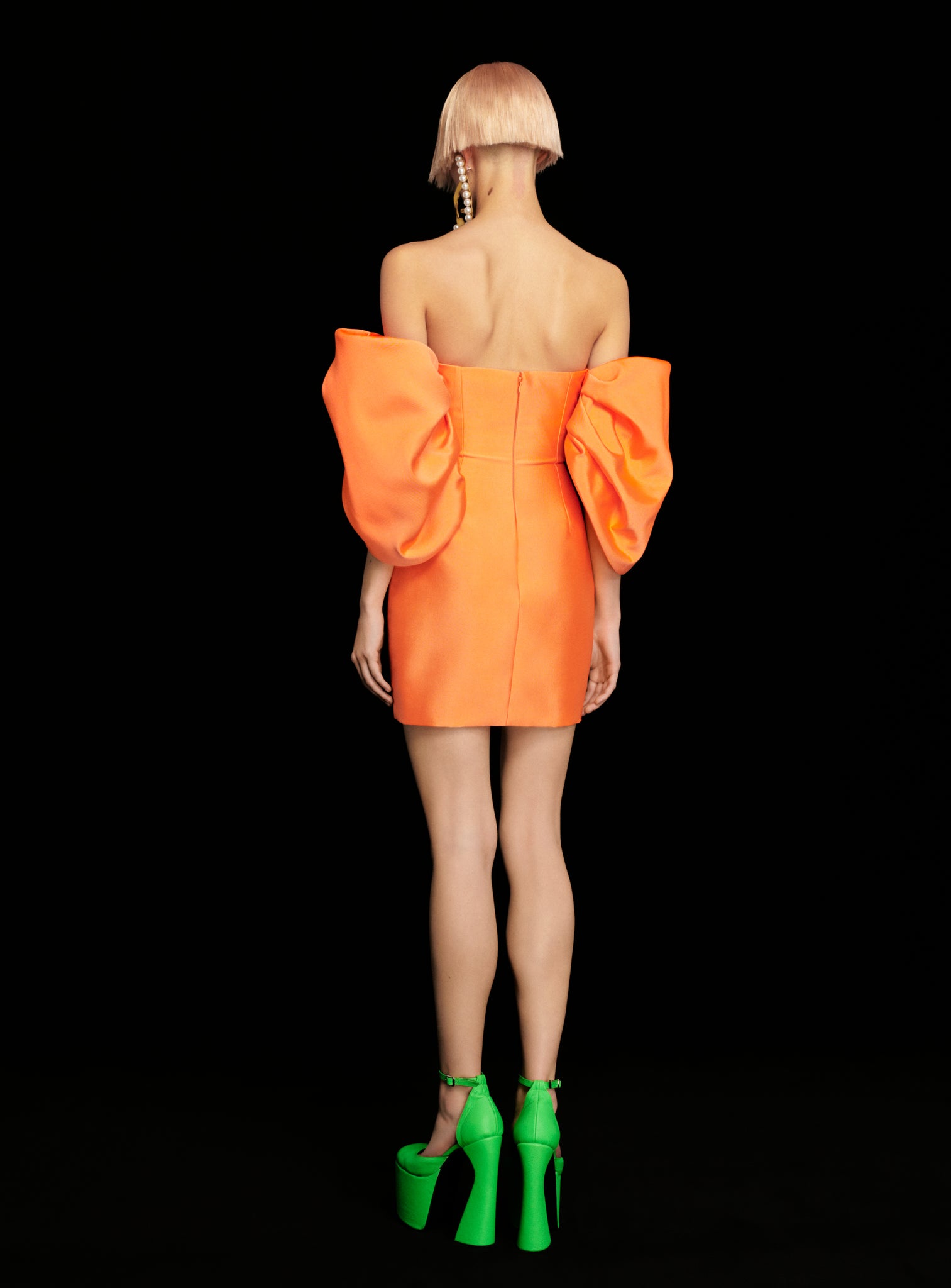 The Elina Mini Dress in Coral
