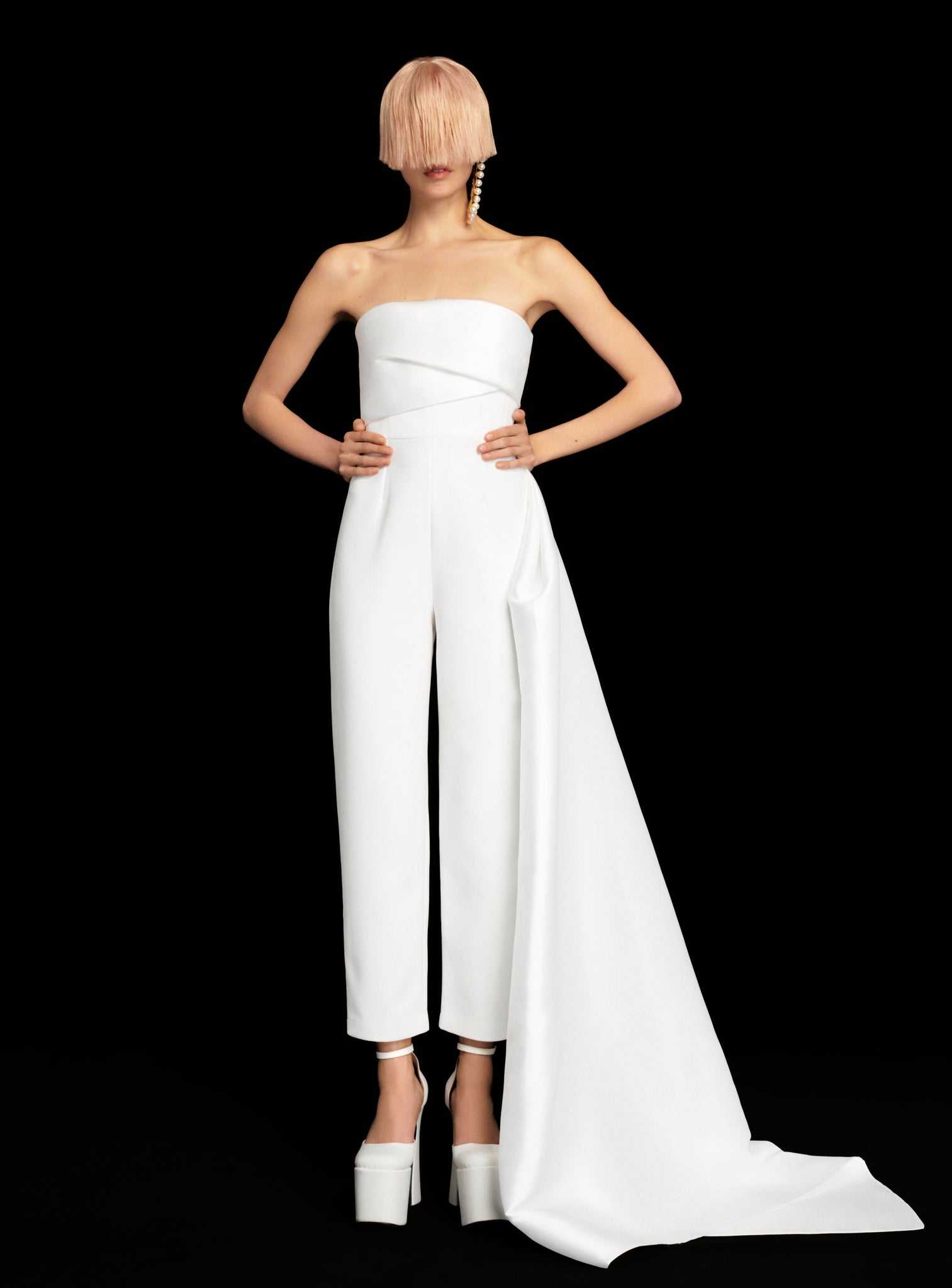The Harlow Jumpsuit in Cream