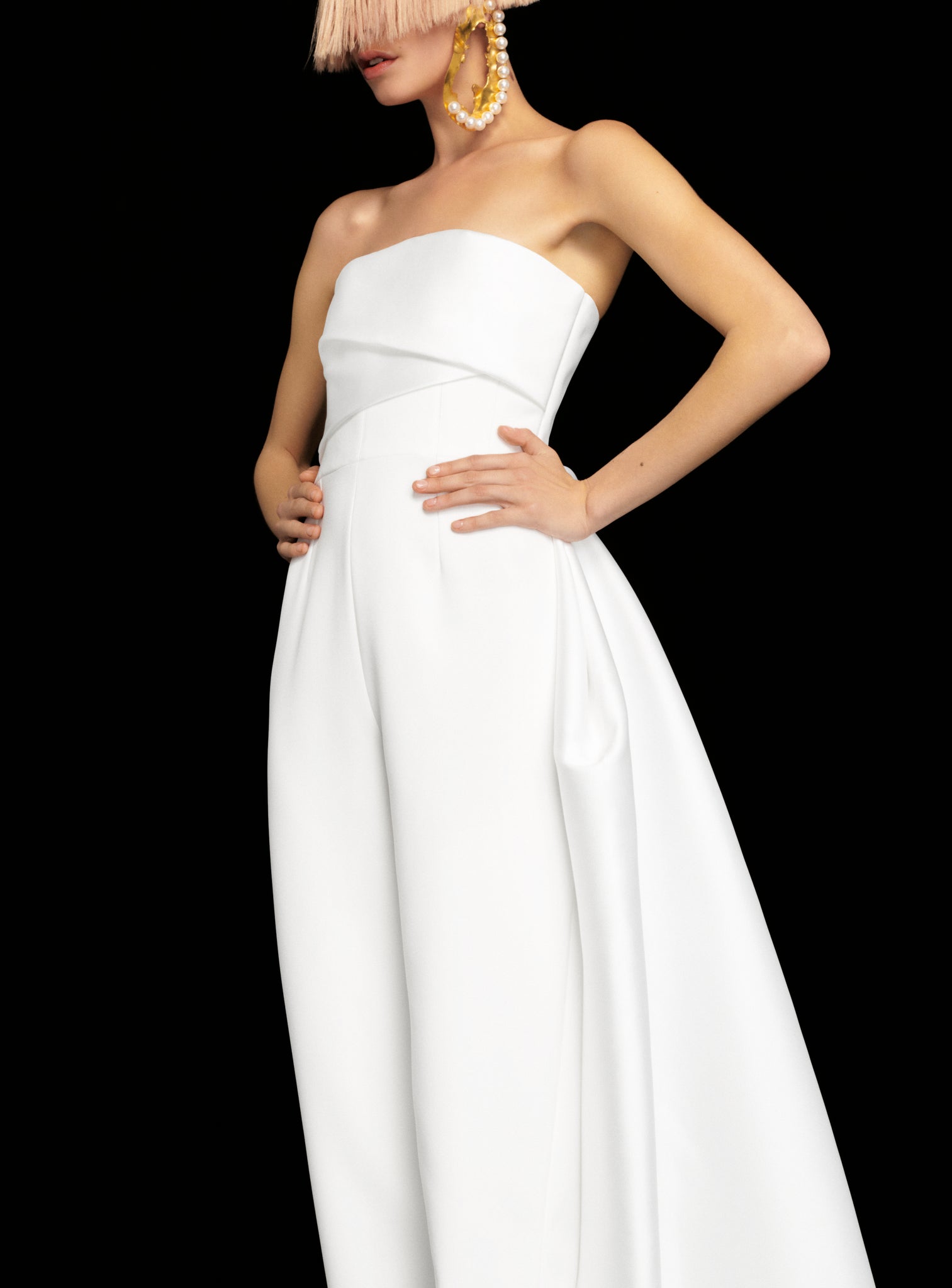 Solace london shop white jumpsuit