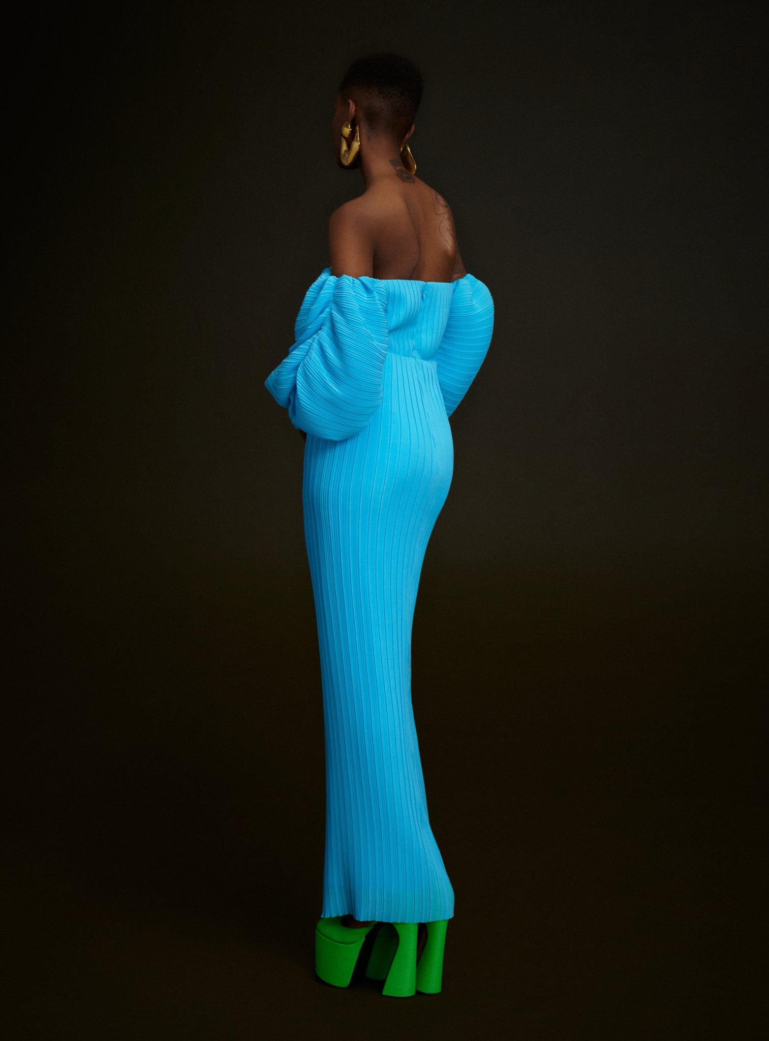 The Tasmin Maxi Dress in Blue