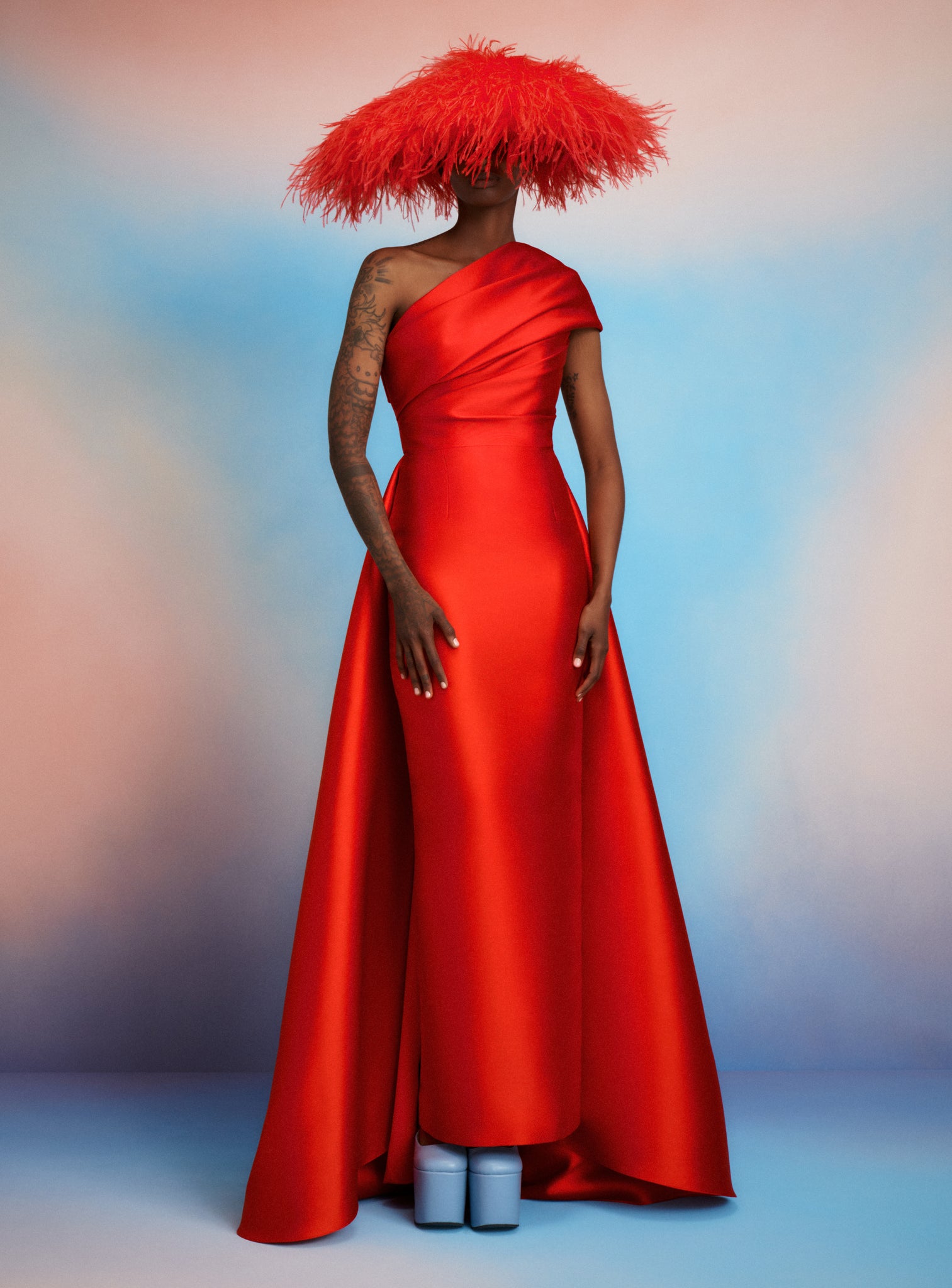 Solace london shop red gown