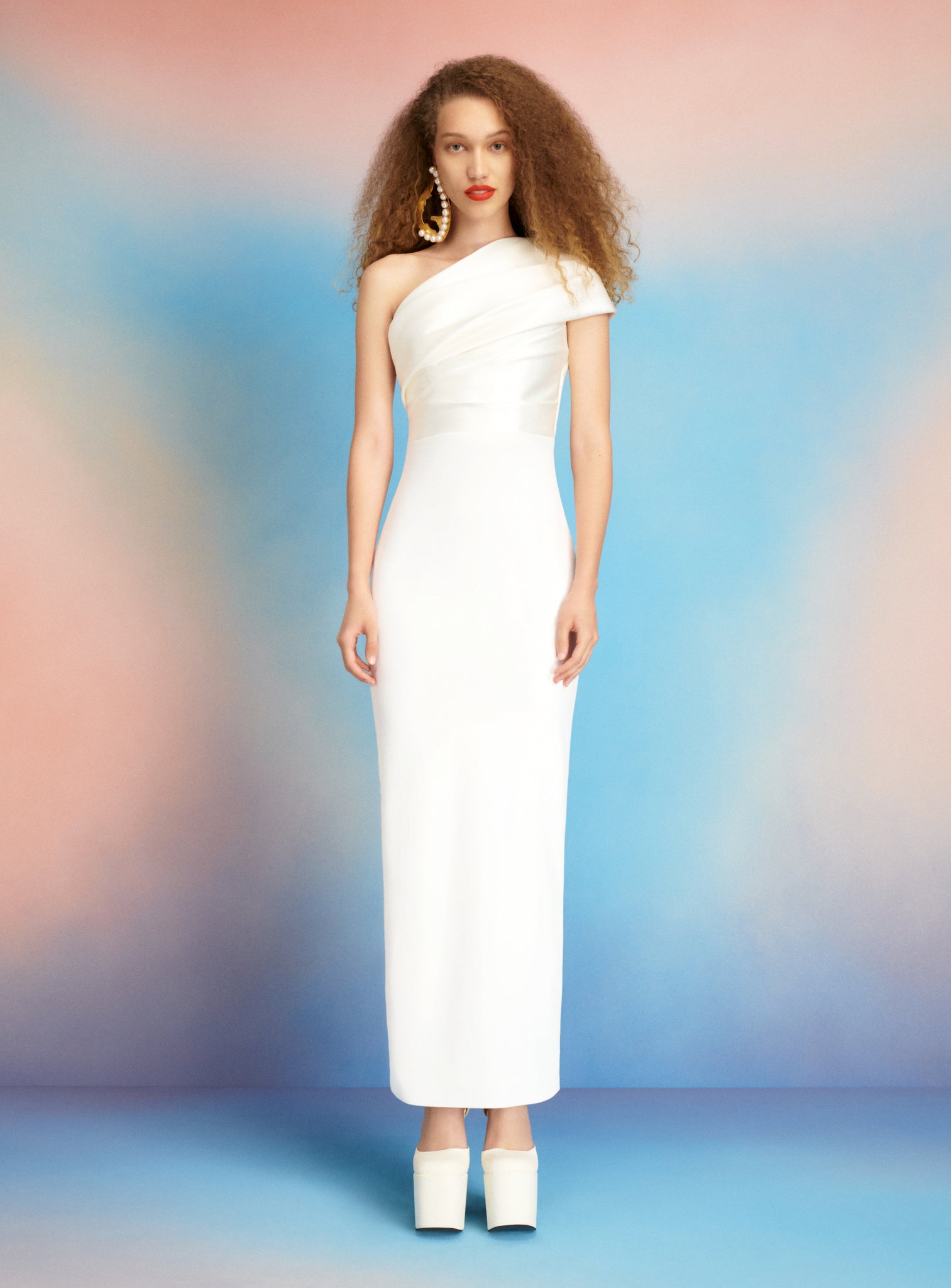 The Selia Maxi Dress in Cream