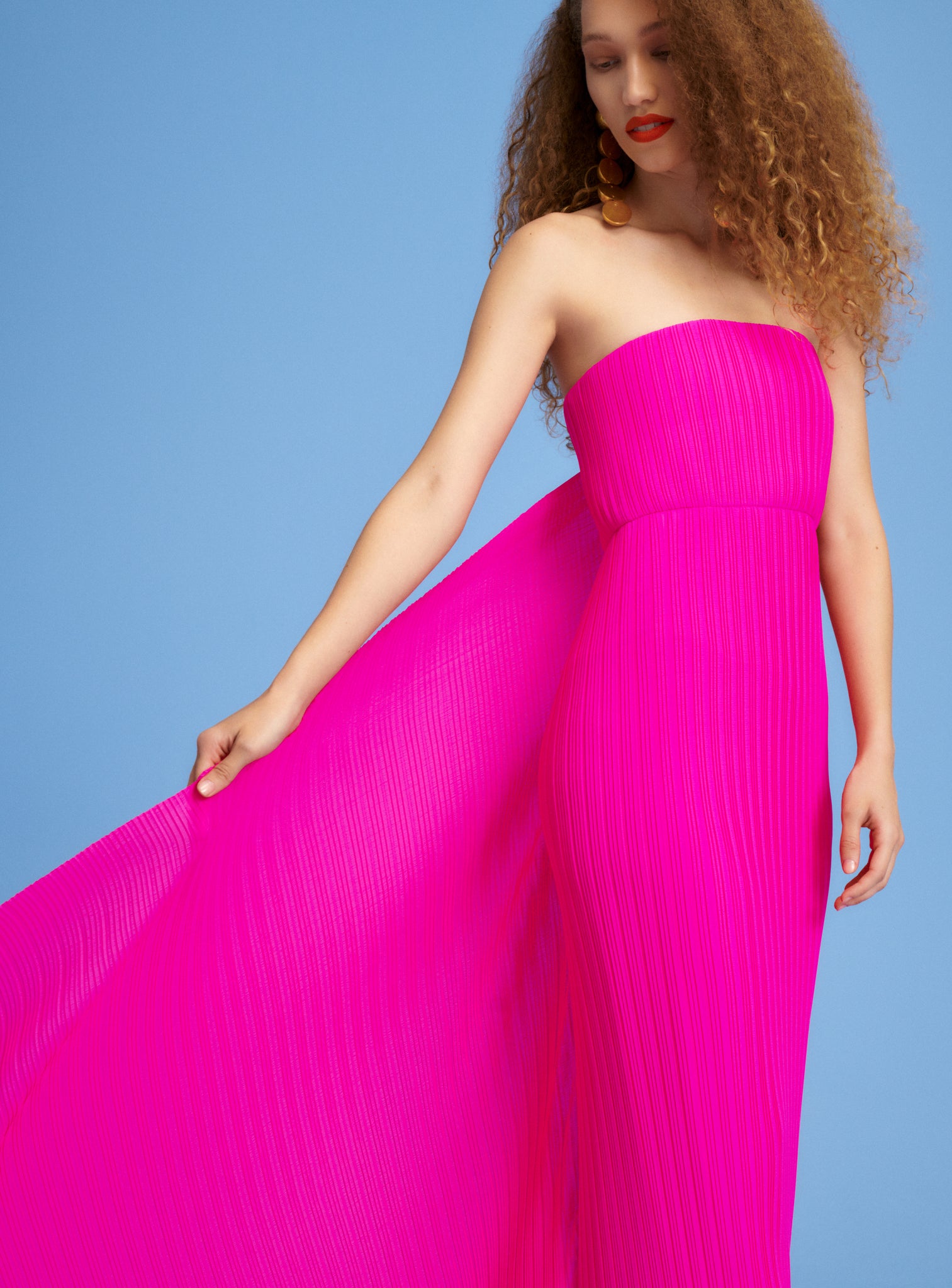 Solace London | The Harlee Maxi Dress in Hot Pink Solace London | The Harlee Maxi Dress in Hot Pink