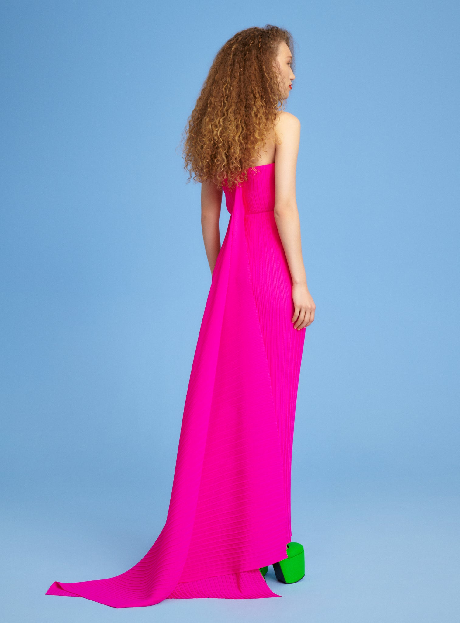 The Harlee Maxi Dress in Hot Pink