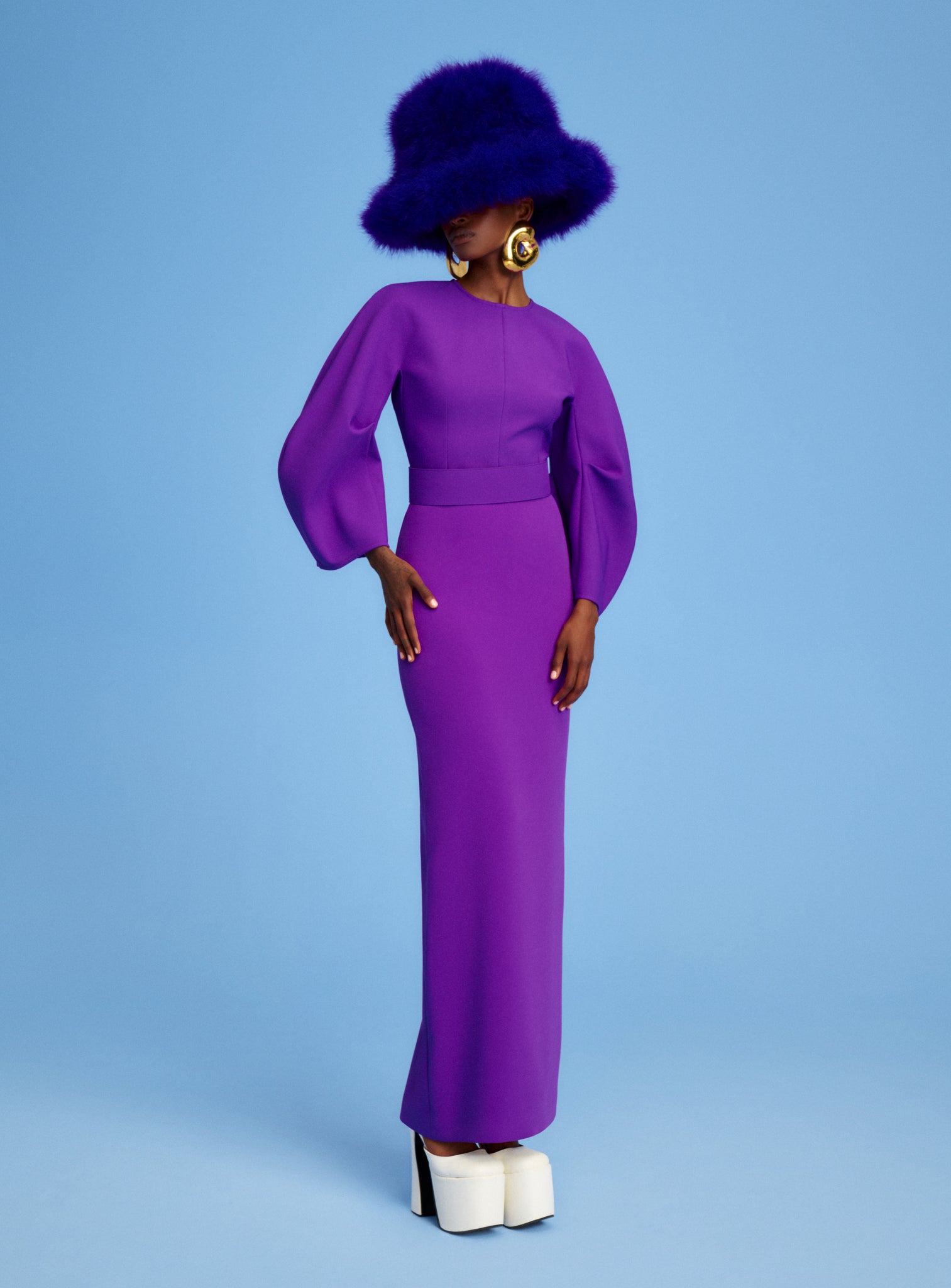 The Allegra Maxi Dress in Purple