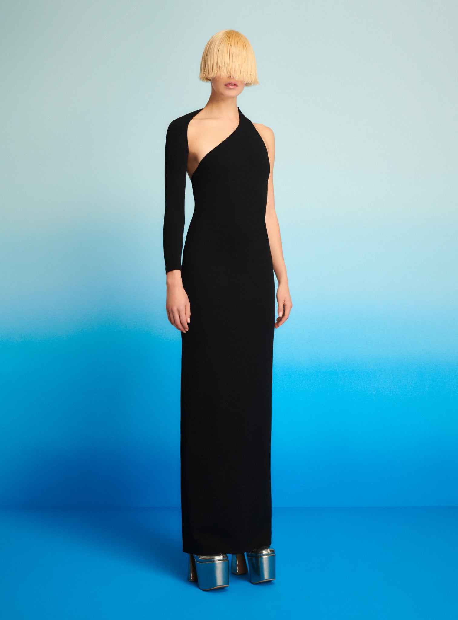 The Saren Maxi Dress in Black