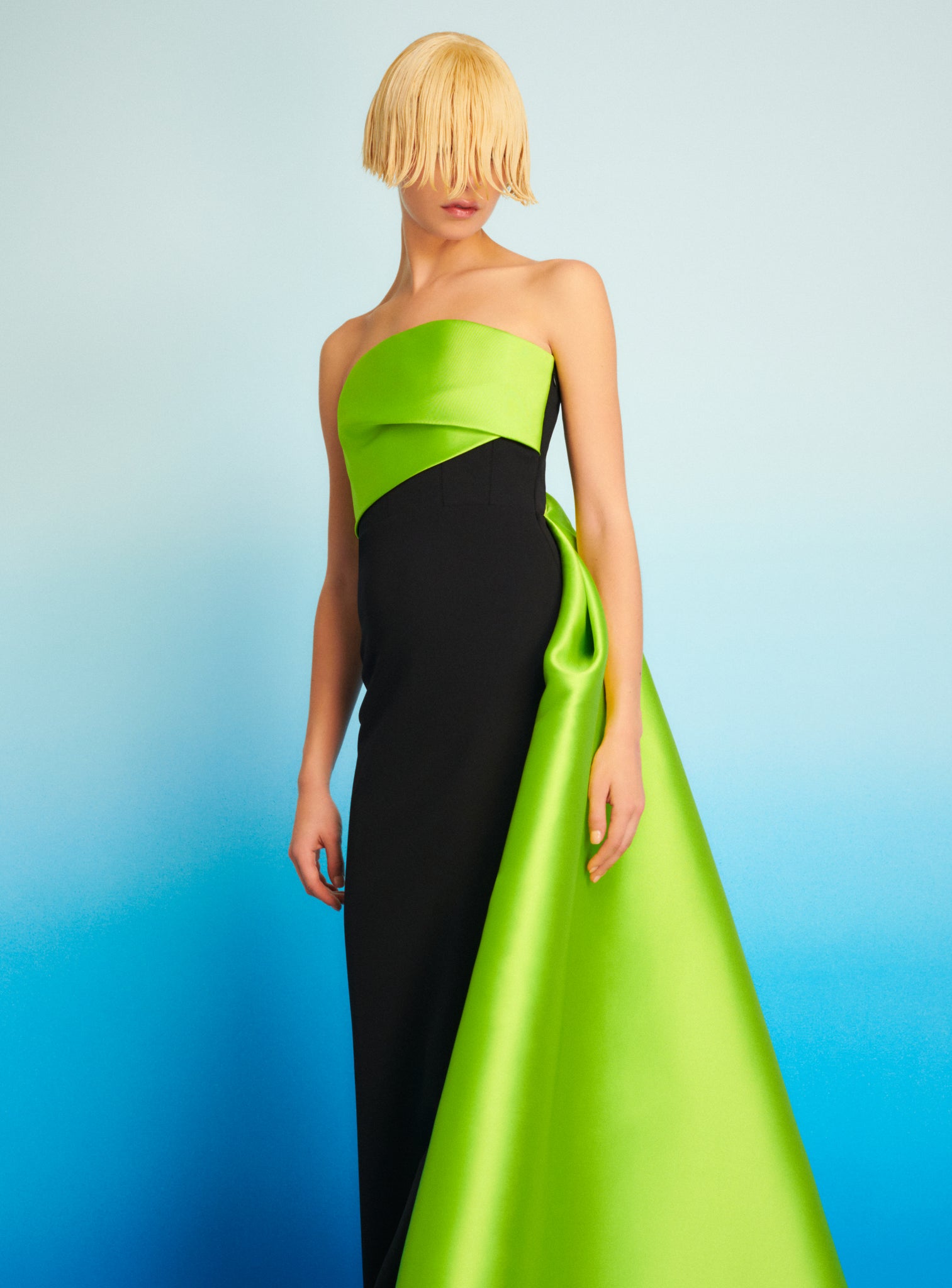 The Kinsley Maxi Dress in Chartreuse & Black The Kinsley Maxi Dress in Chartreuse & Black