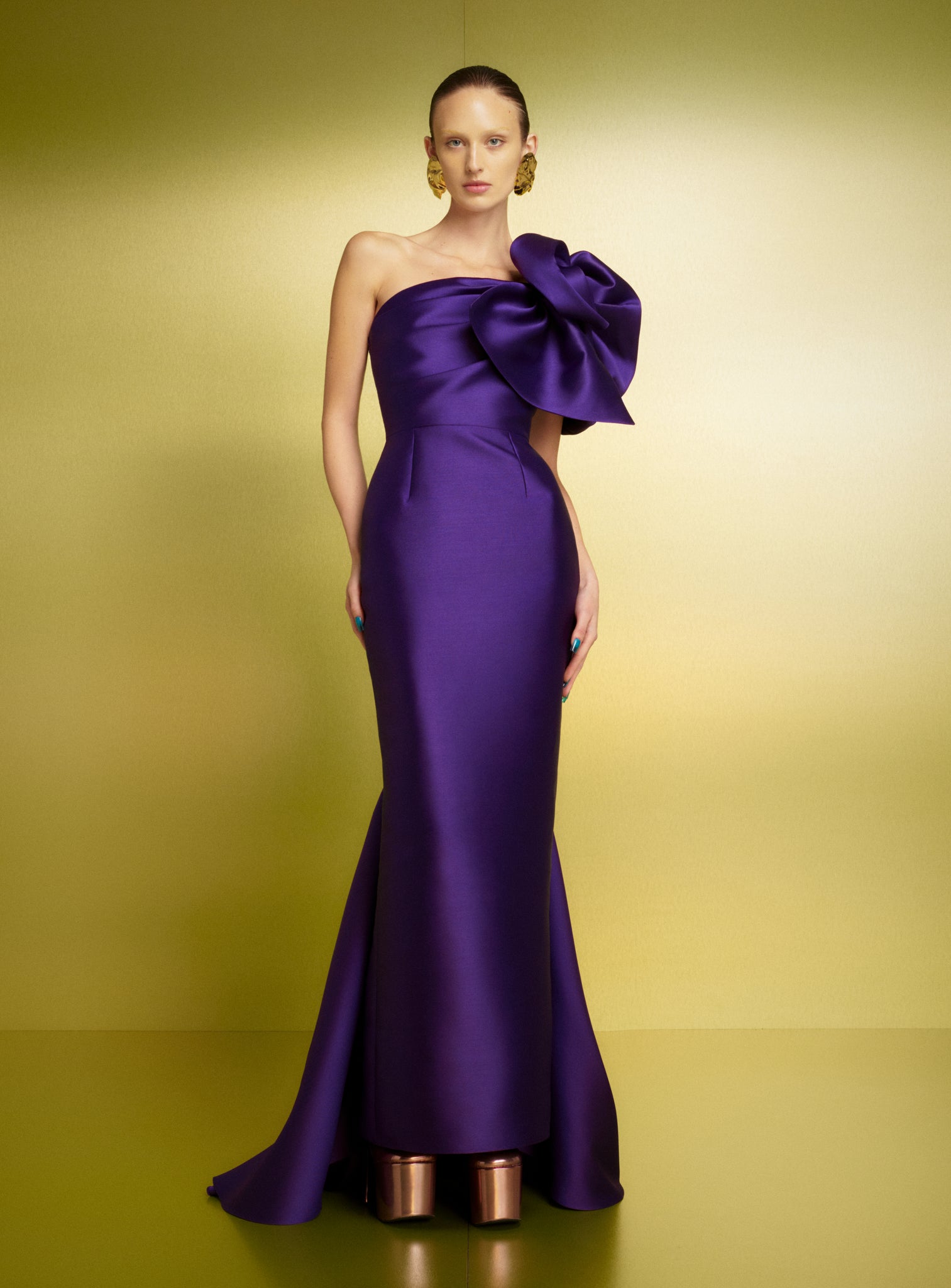 The Reya Maxi Dress in Amethyst