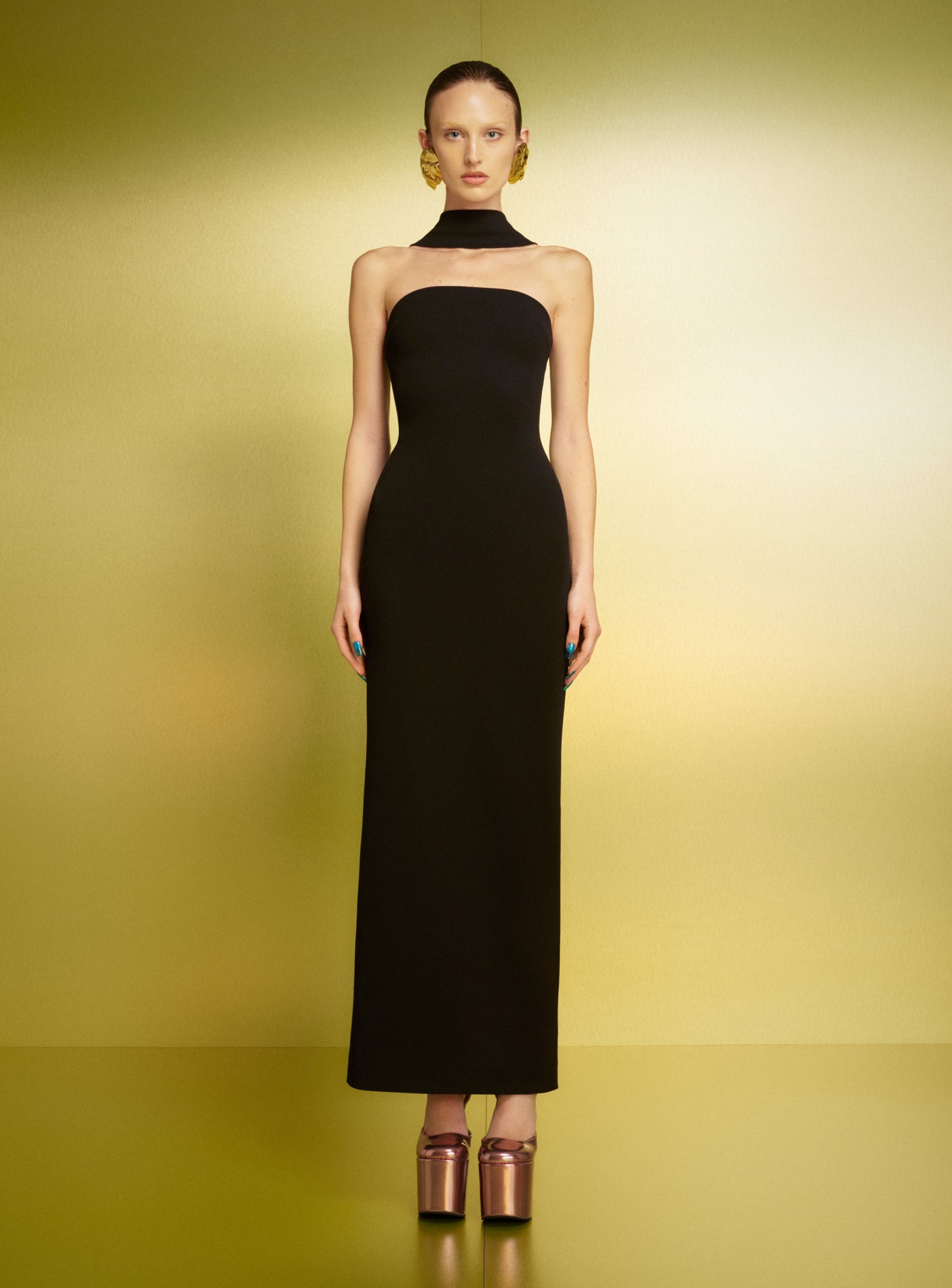 The Amari Maxi Dress in Black