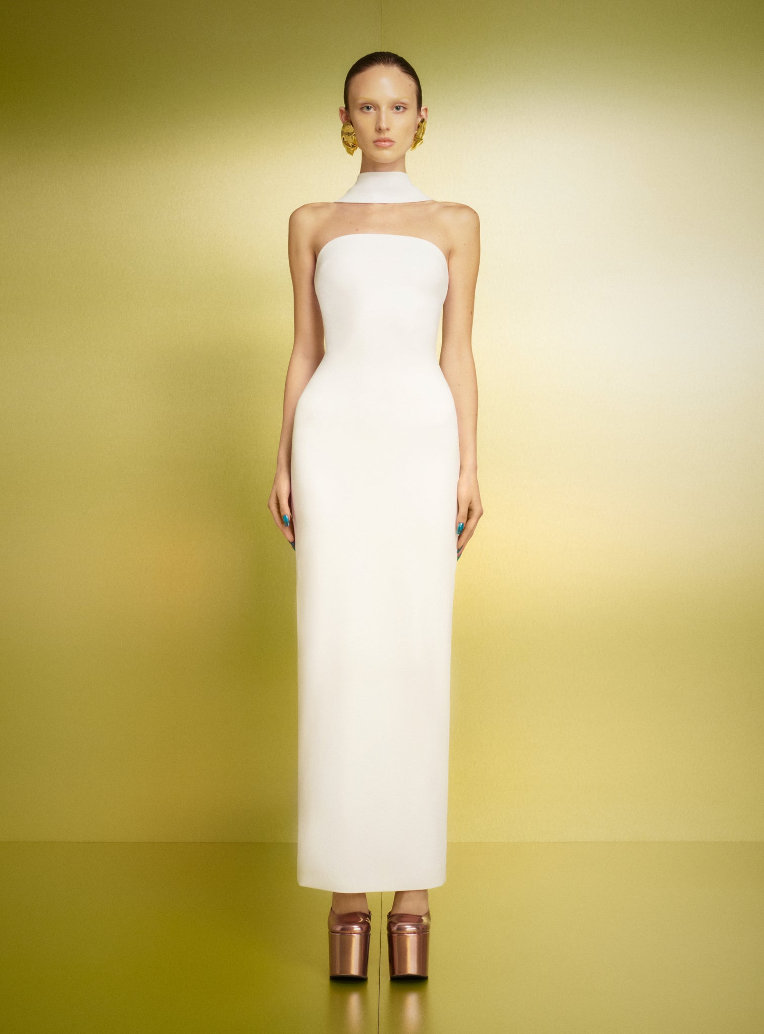 The Amari Maxi Dress in Cream