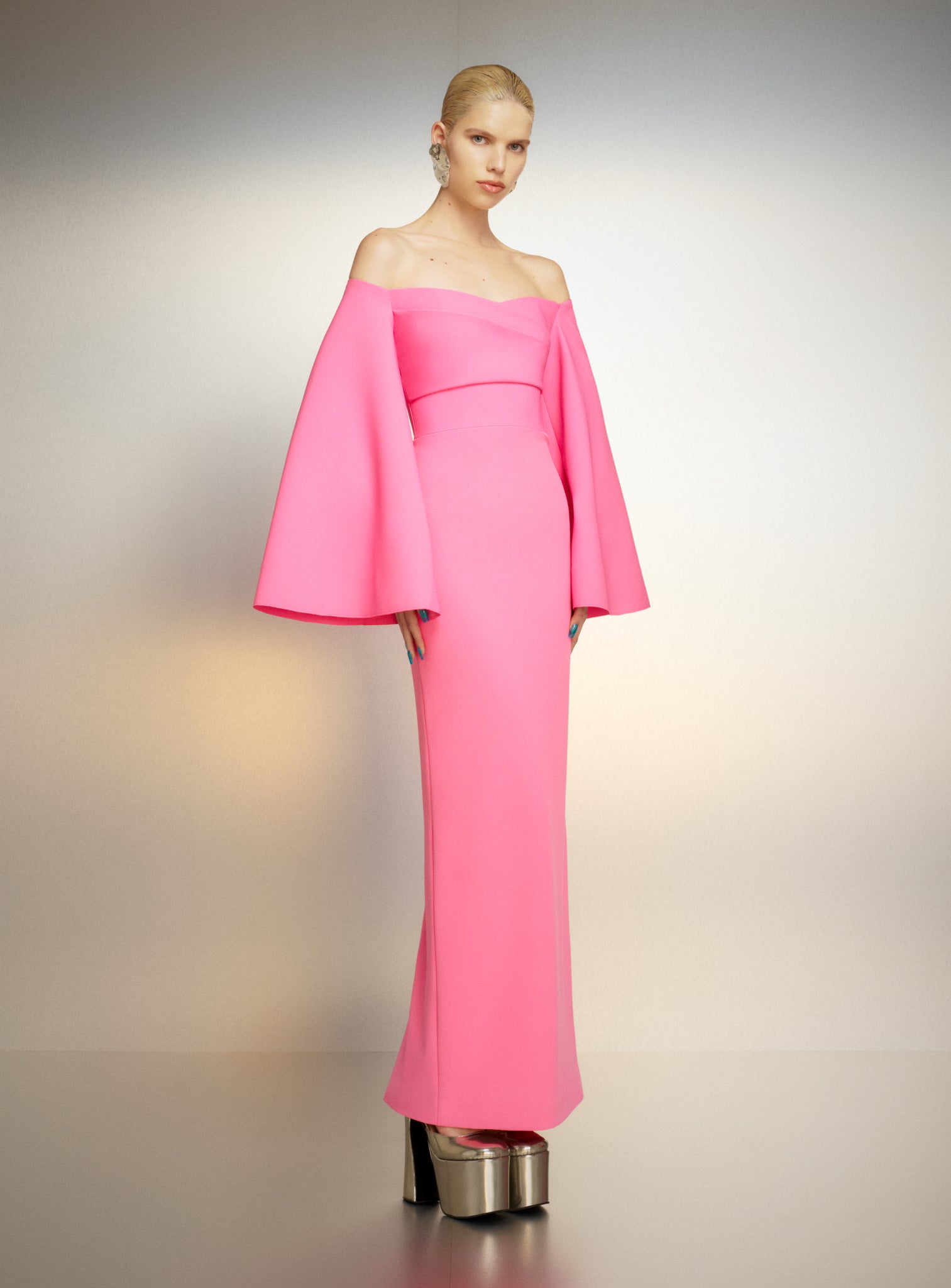 The Eliana Maxi Dress in Pink