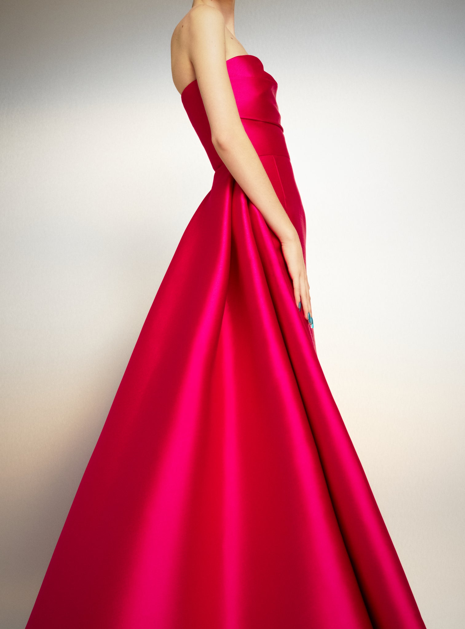 The Tiffany Maxi Dress in Cerise