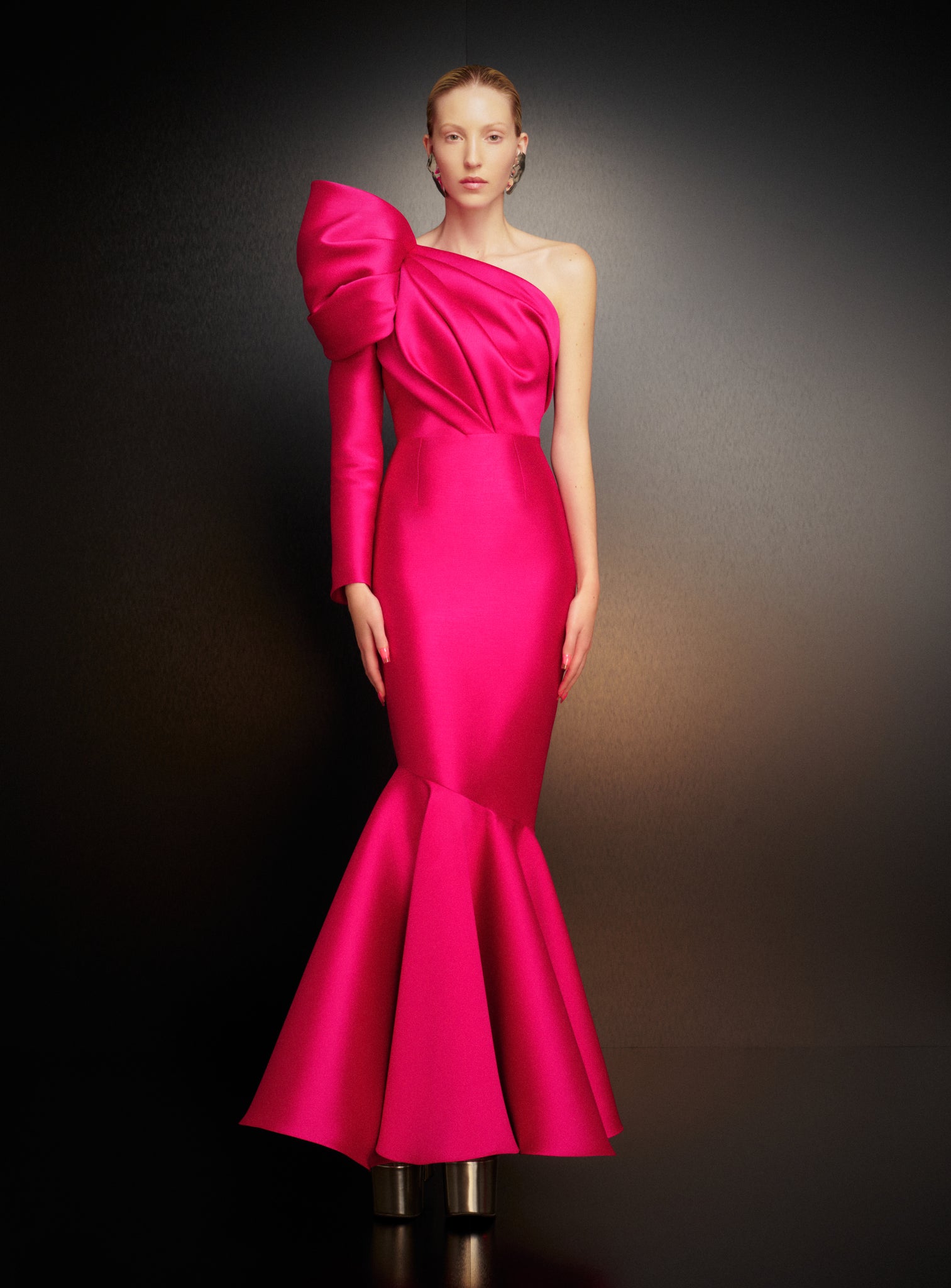 The Heyam Maxi Dress in Cerise