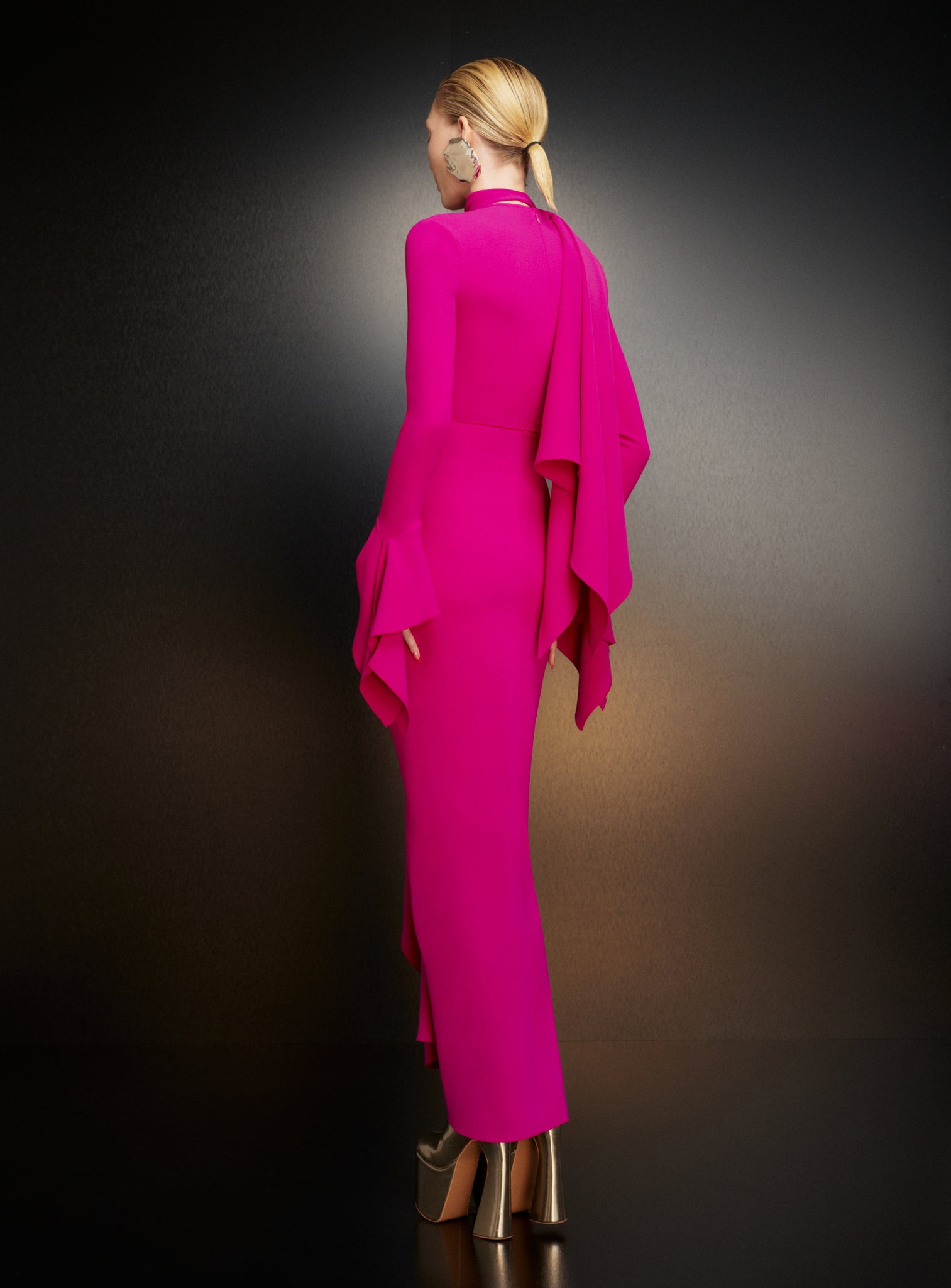 The Nella Maxi Dress in Fuchsia