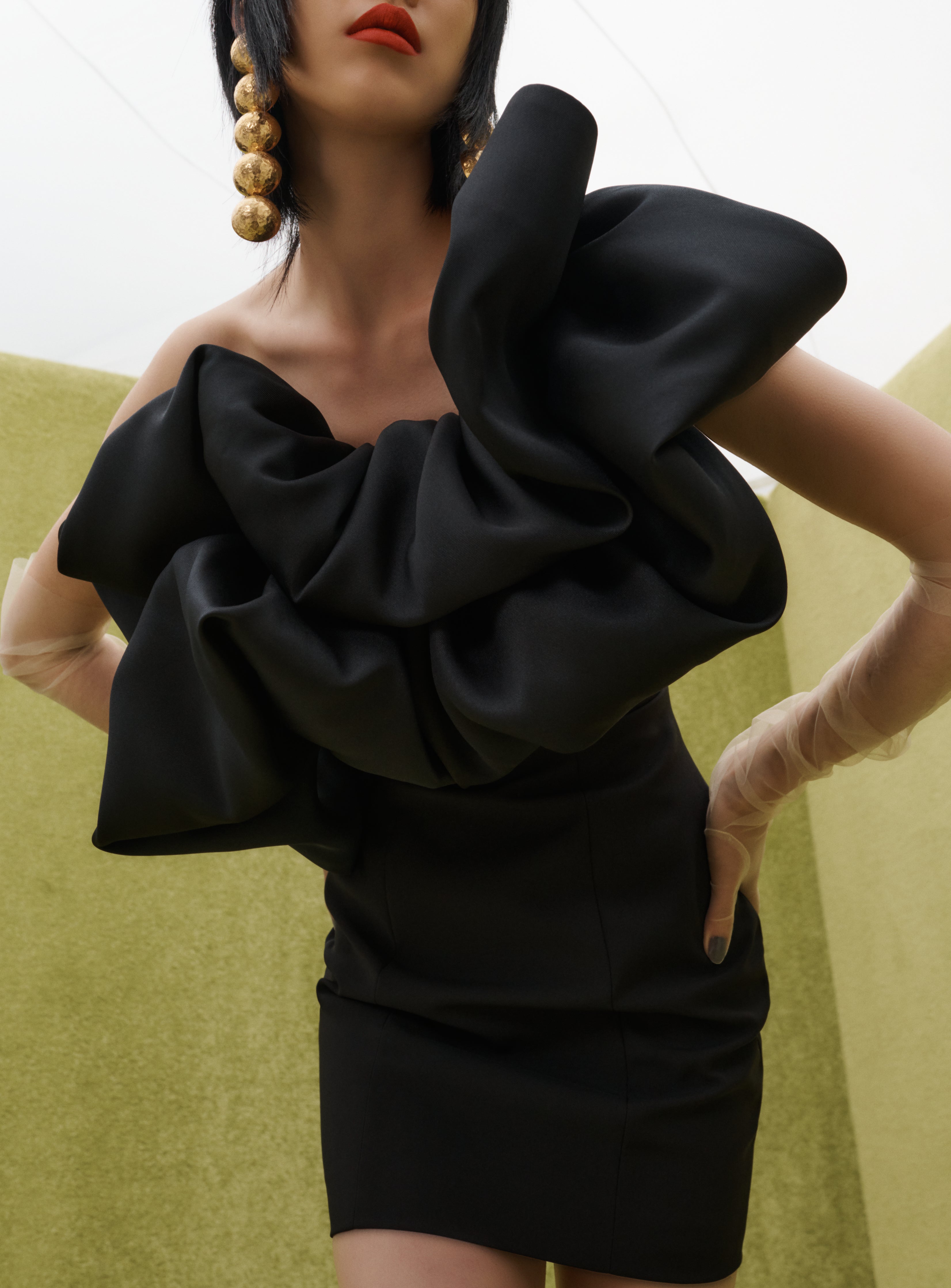 The Finley Mini Dress in Black – Solace London