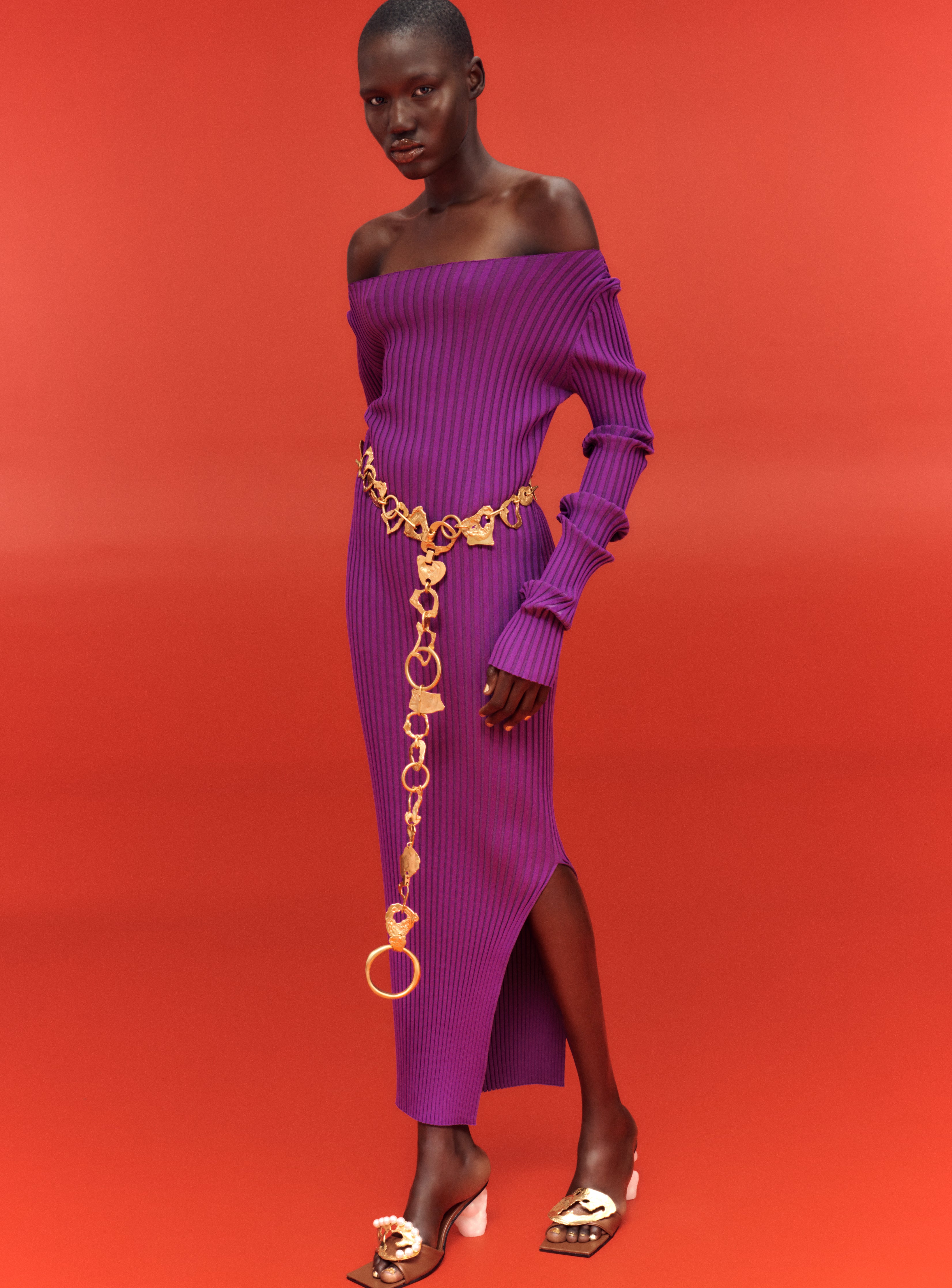 The Loren Maxi Dress in Purple – Solace London