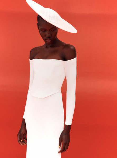 winter white long dress The Kae Maxi Dress in Cream – Solace London