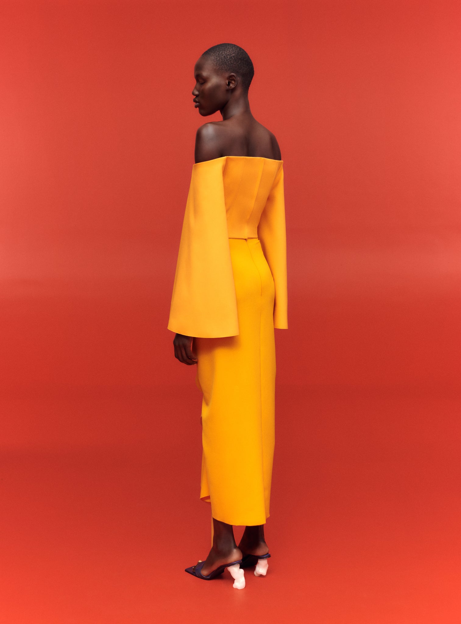 The Asten Top in Bright Orange