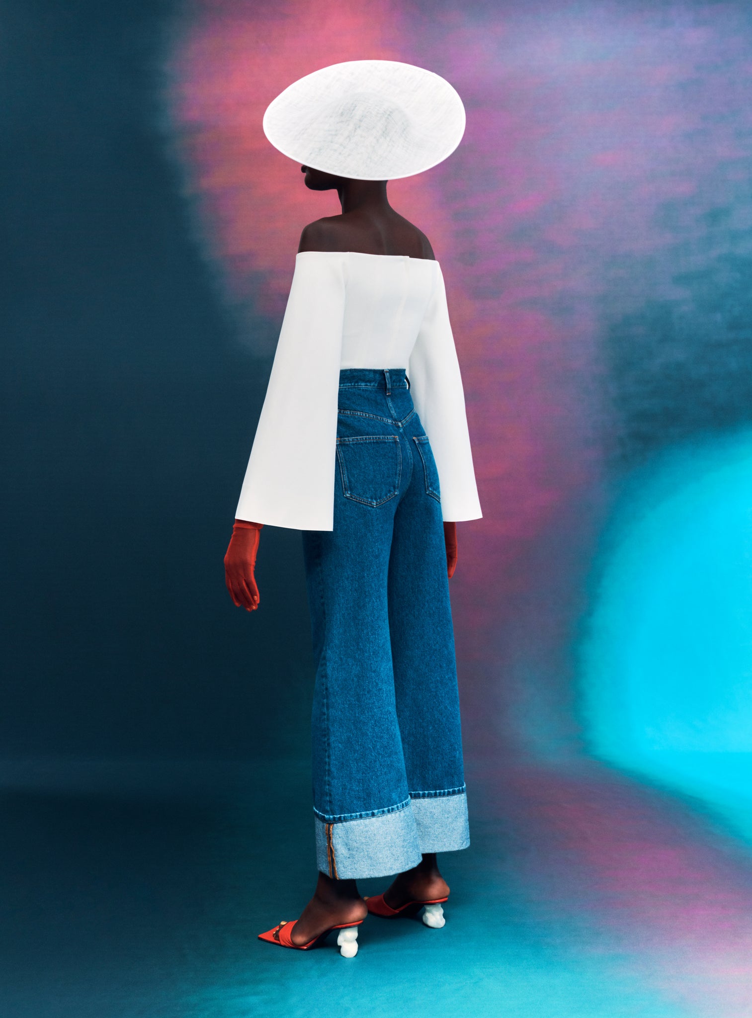 The Asten Top in Cream