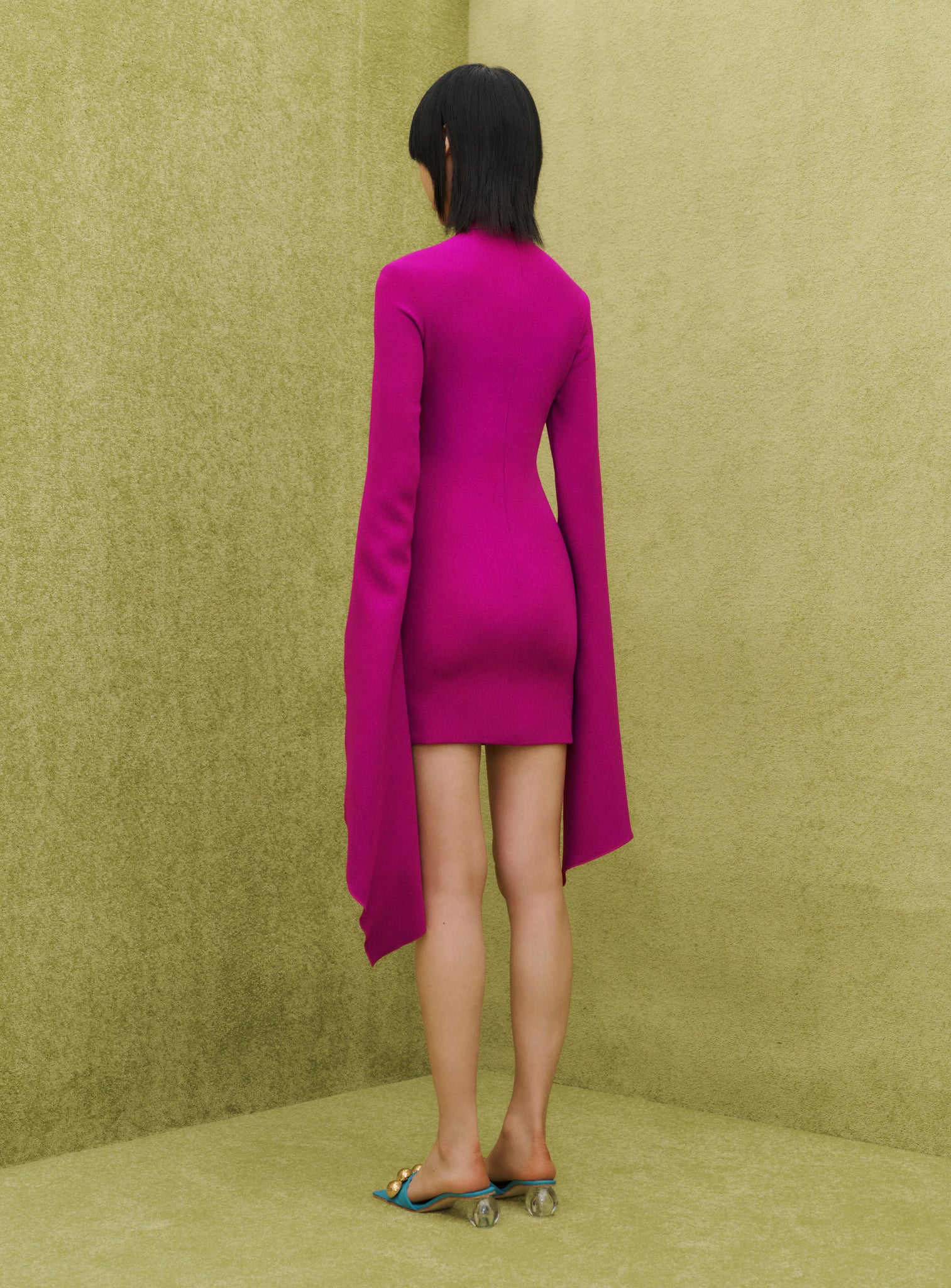 The Rayna Mini Dress in Purple