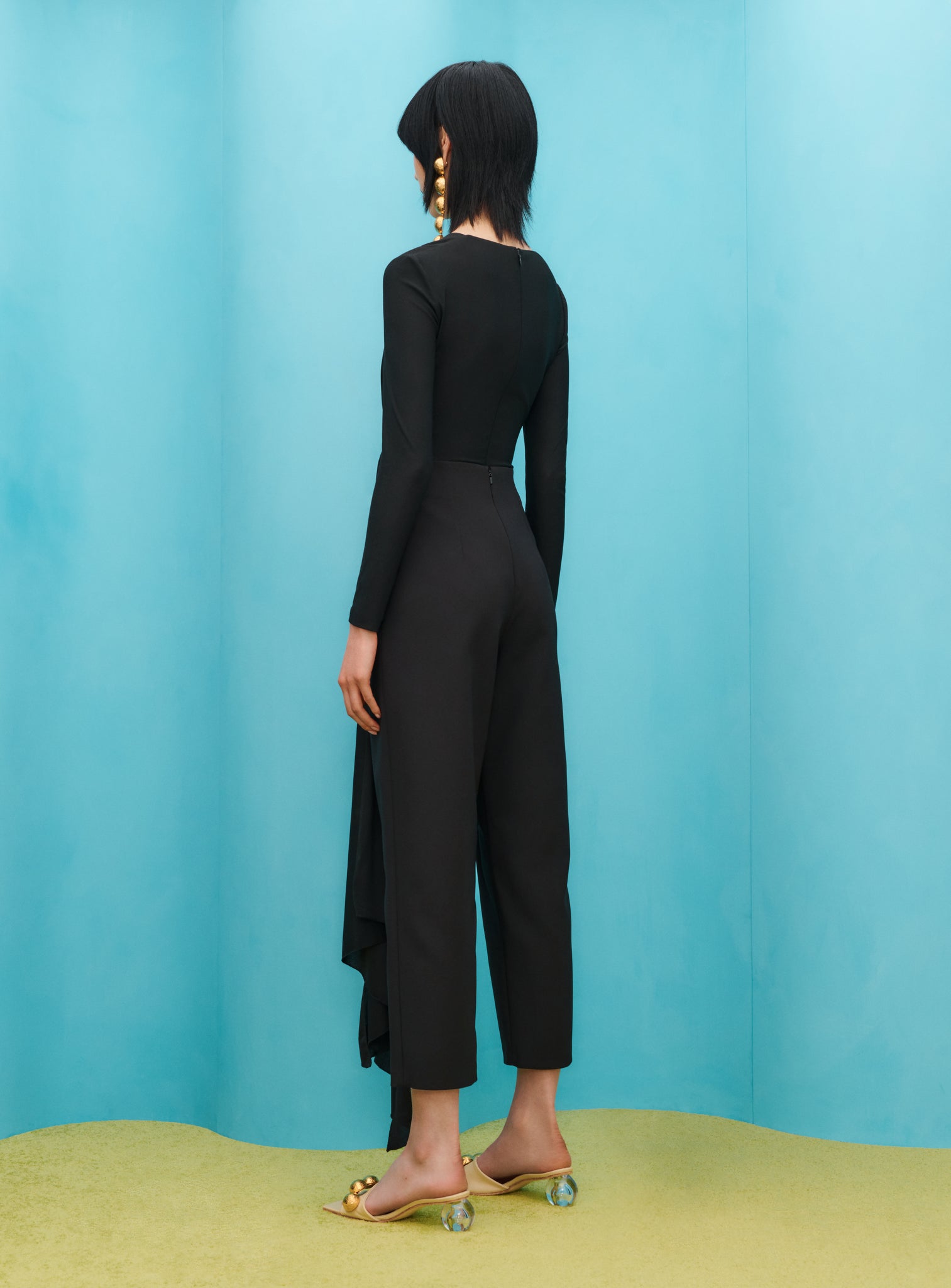 The Ciara Jumpsuit in Black