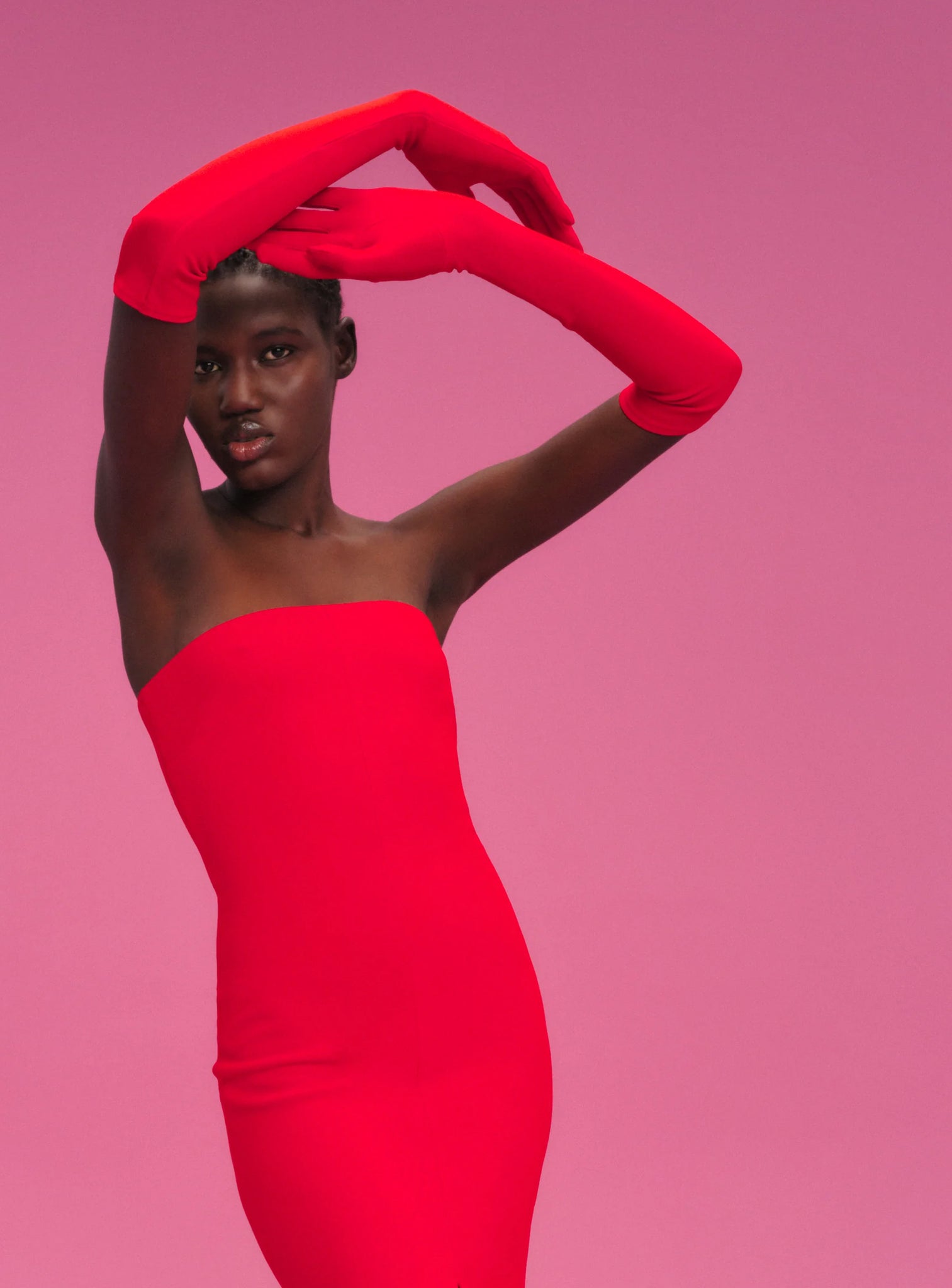 The Gigi Gloves in Red