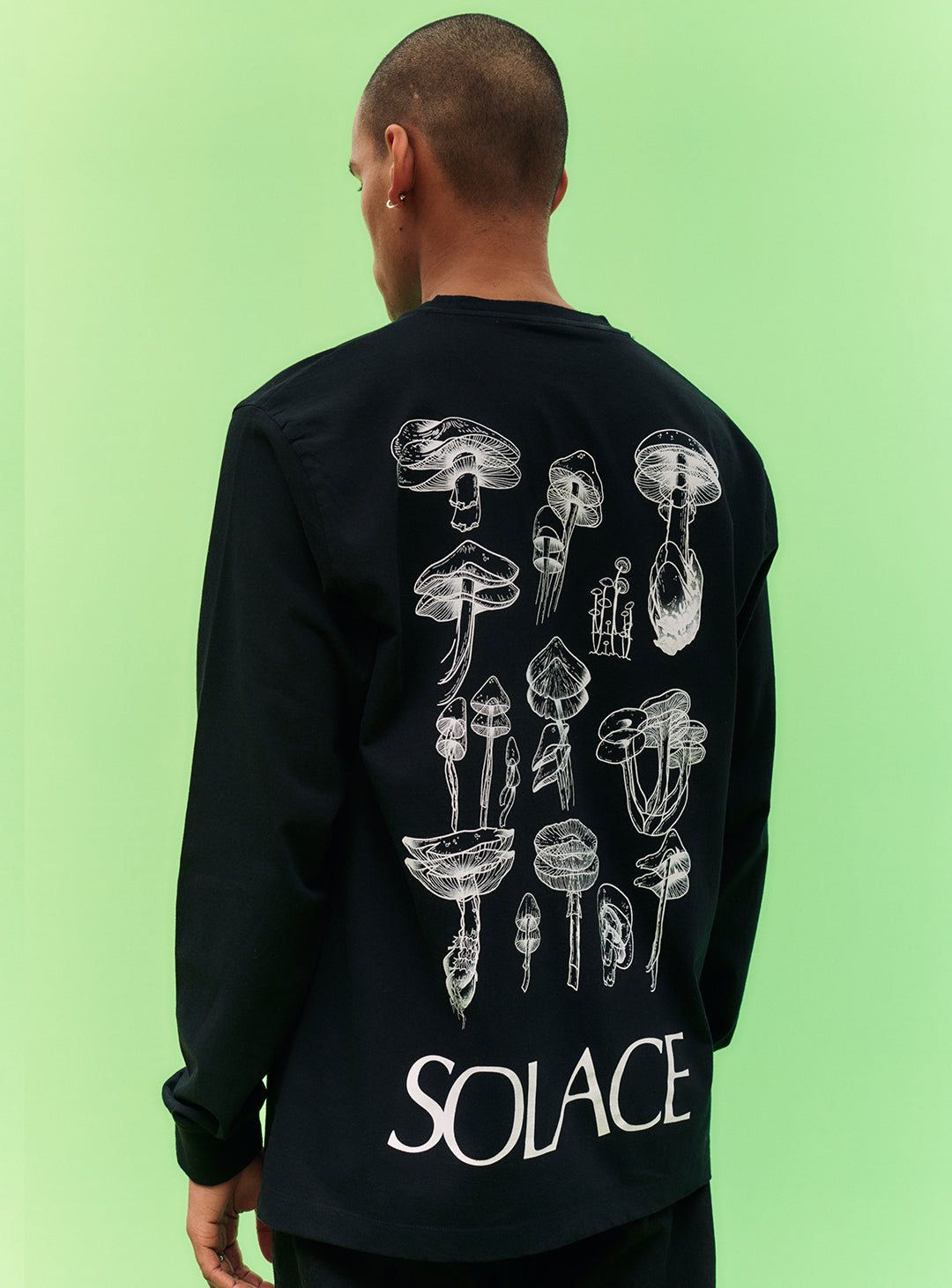 Solace London x James Carver Black Tee