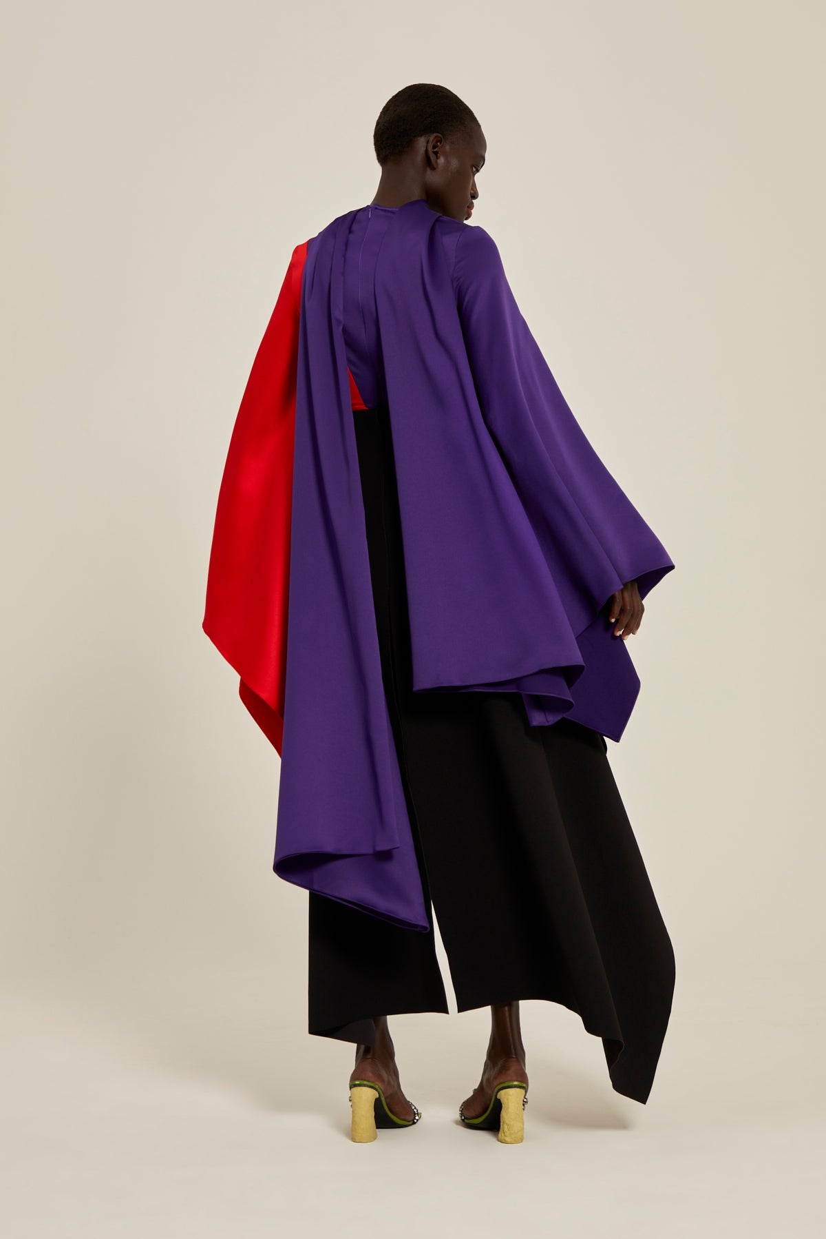 The Ali Top in Colour Block Purple