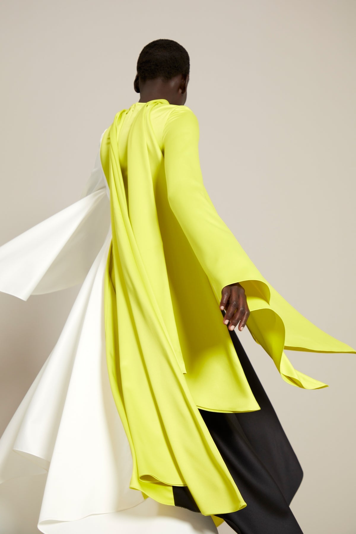 The Ella Dress in Colour Block Sulphur